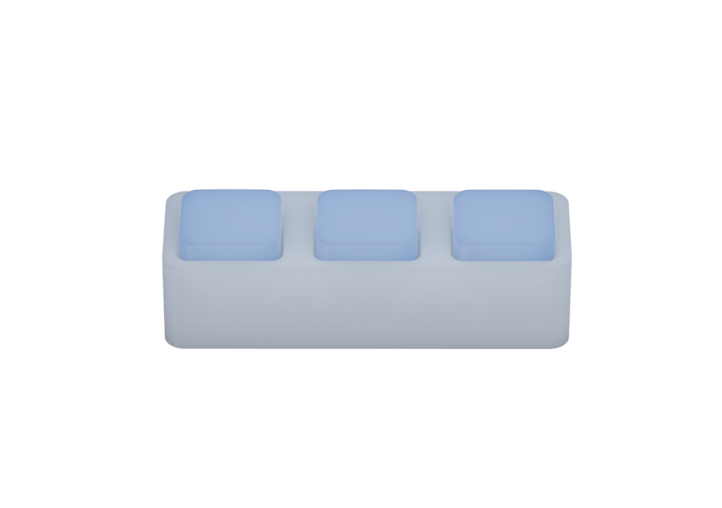 CloudClick3™ - Keyboard Fidget Clicker (3 Keys)