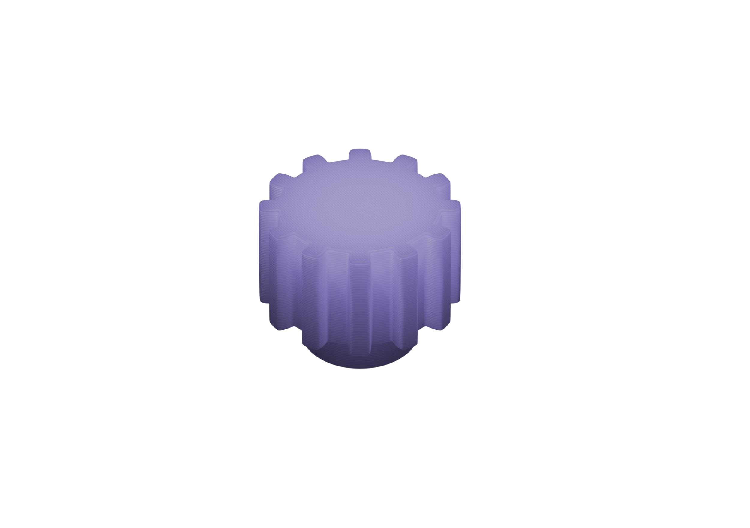 3D Printed Gear Rotary Knob (Includes 3 Knobs) - Mechanical Keyboard Accessory