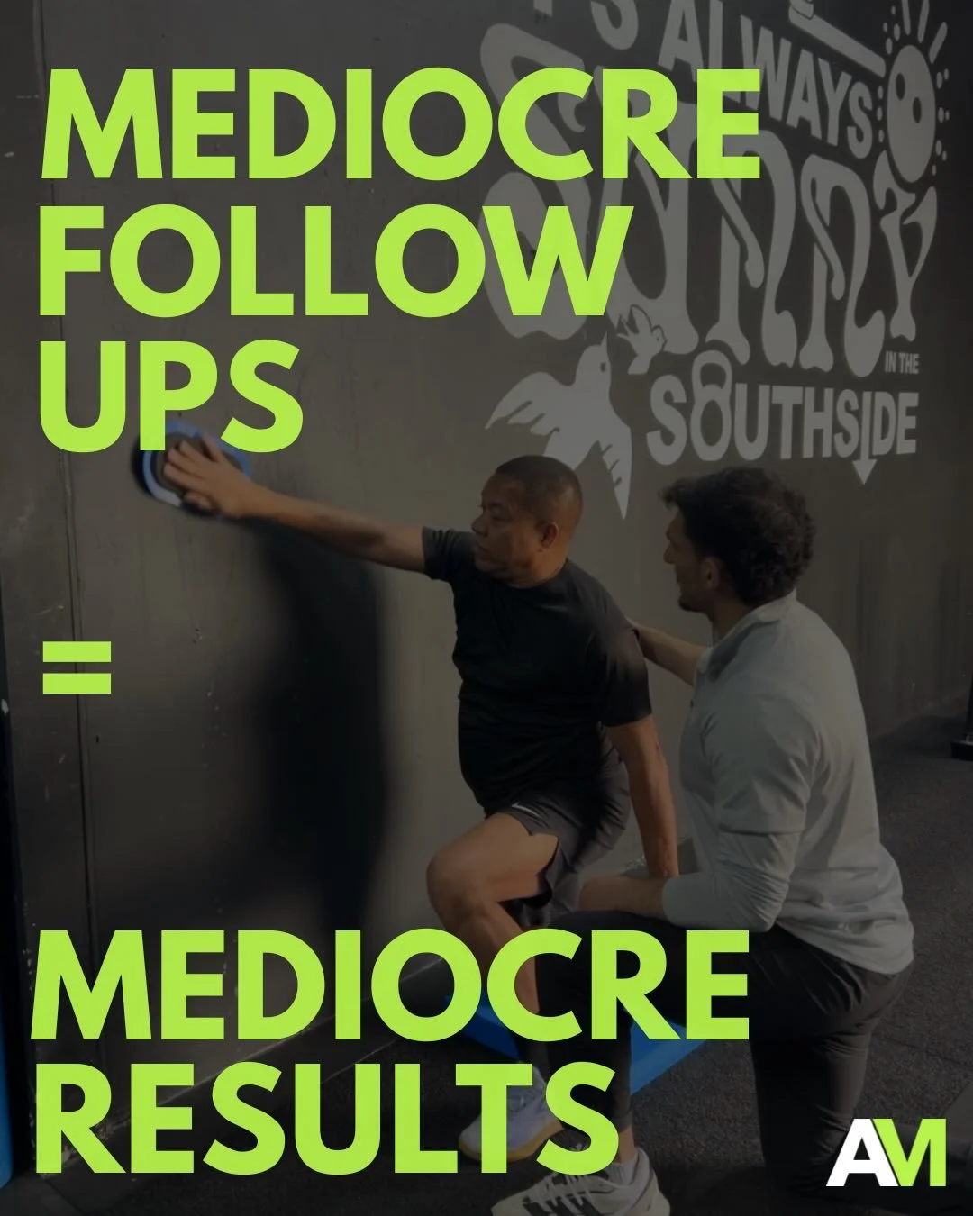 We don&rsquo;t do mediocre. Stop paying for shit follow ups. Athletes Move provides up to 90 minutes for follow up sessions at competitive market price and much superior quality. We dare you to find someone else that can do that in Glasgow. No need t