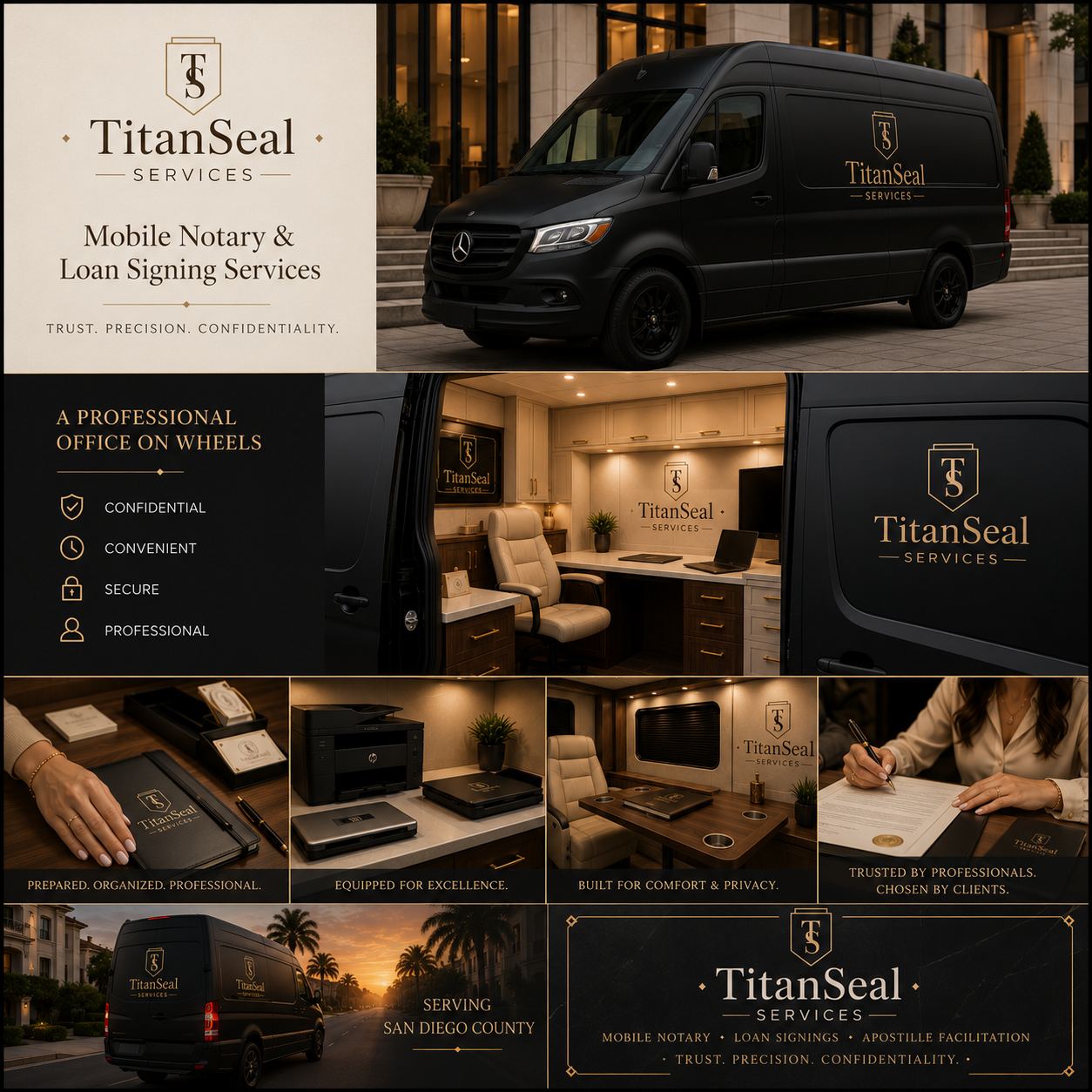 Mobile notary and loan signing office on wheels, TitanSeal Services San Diego
