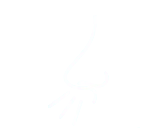 Pixelated white and gray abstract shape on a dark background.