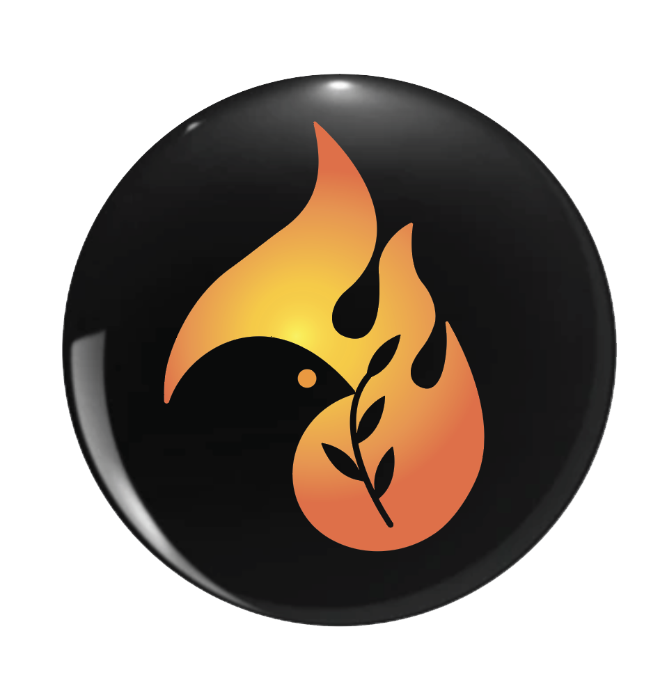 Black Peace Pin