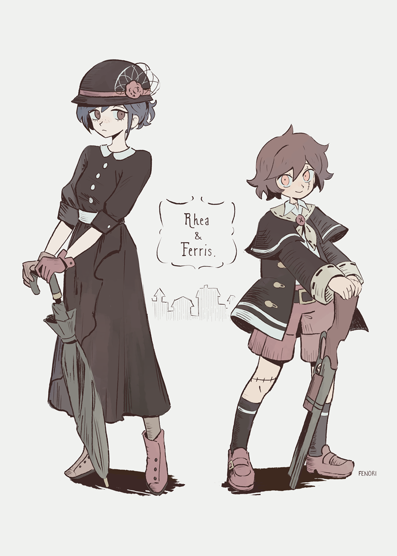 Rhea and Ferris Print
