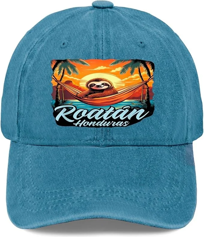 Relaxed island graphic cap (popular near cruise port. → Find this style