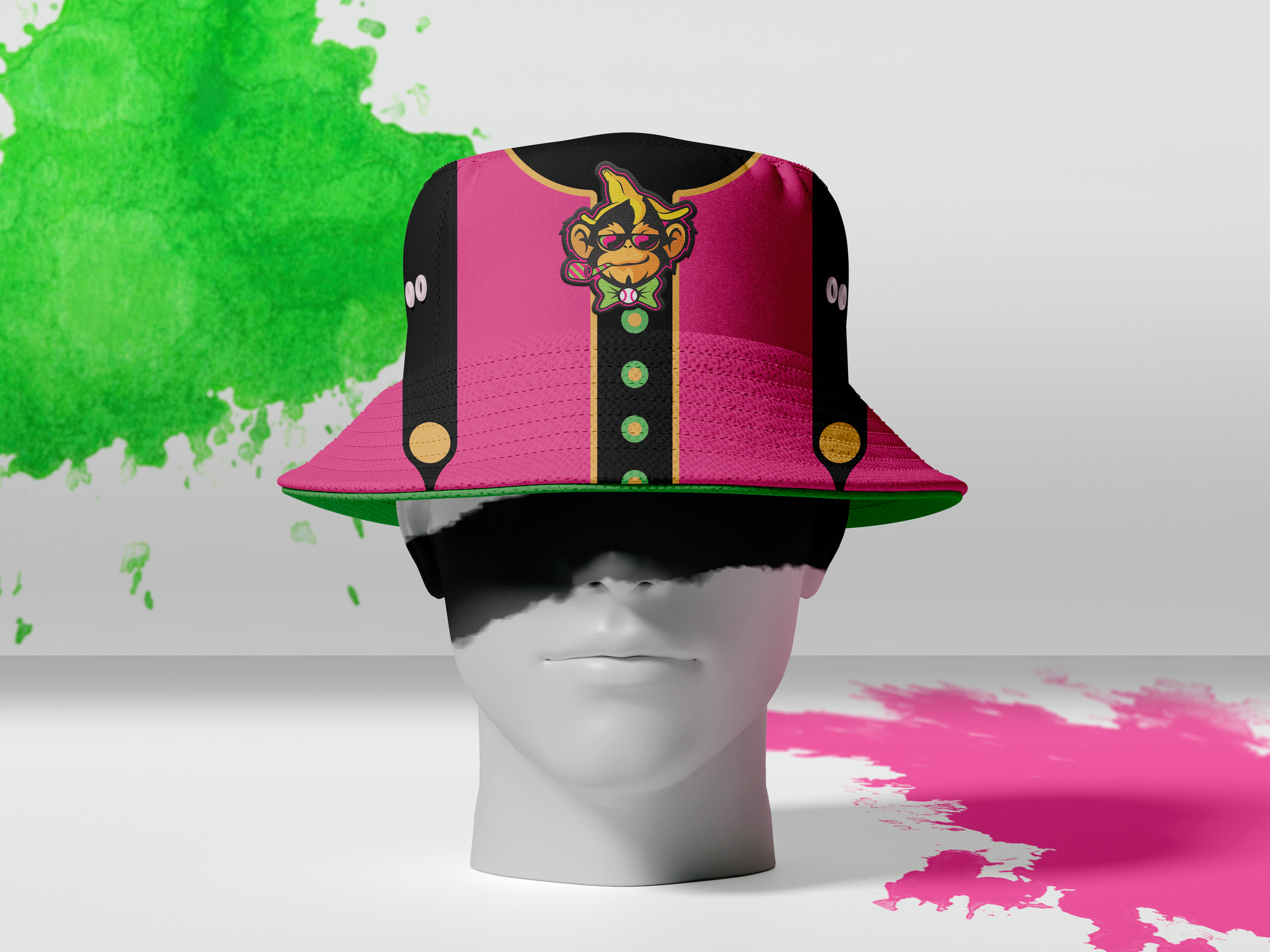 Party Animals Glitch Hat Mockup Magenta Two.png