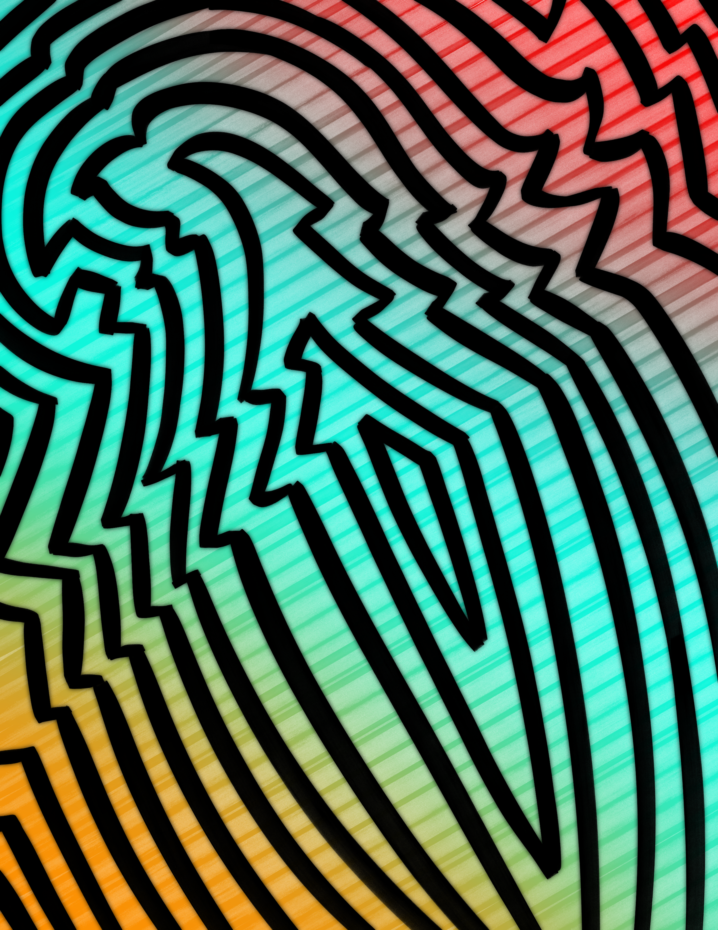 A flat of the concentric, stripey bird design.