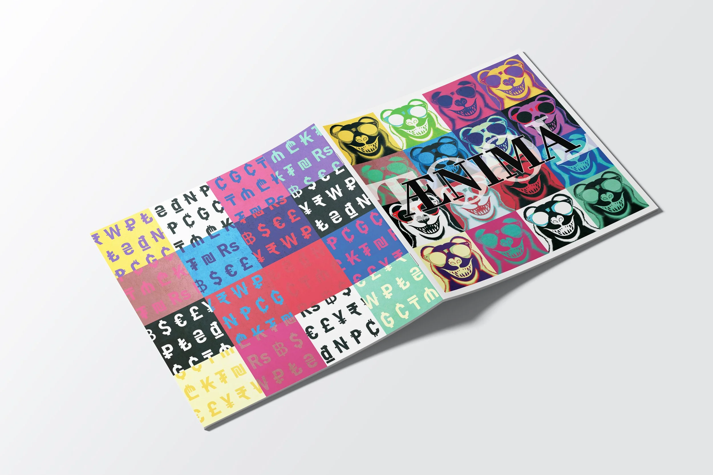 A mockup of the front and back of the little booklet that comes with a CD jewel case.
