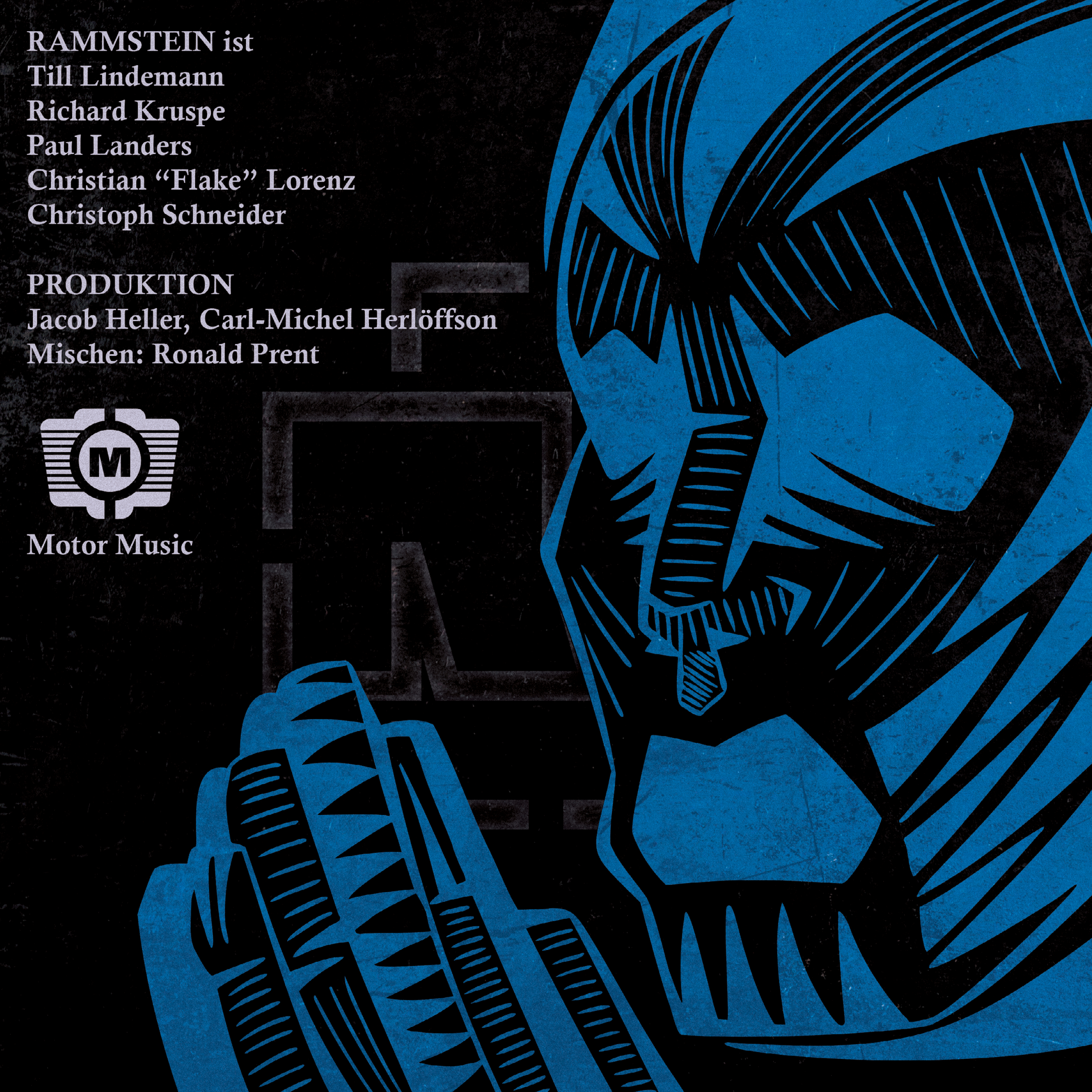 A flat of the back of the album's outside.