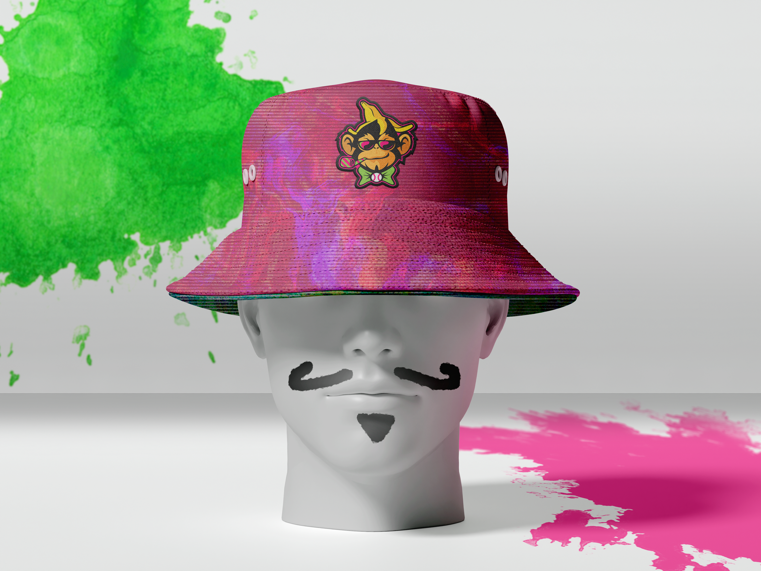 Party Animals Glitch Hat Mockup Magenta.png