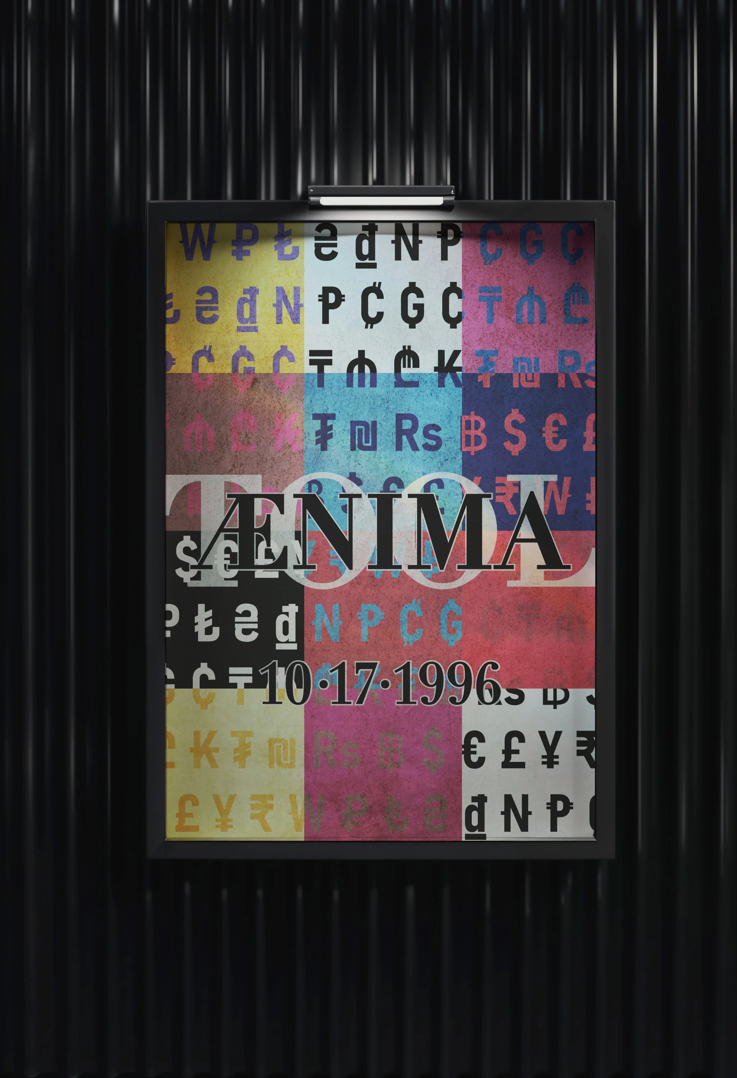 A different mockup of a poster advertising the  album's release.