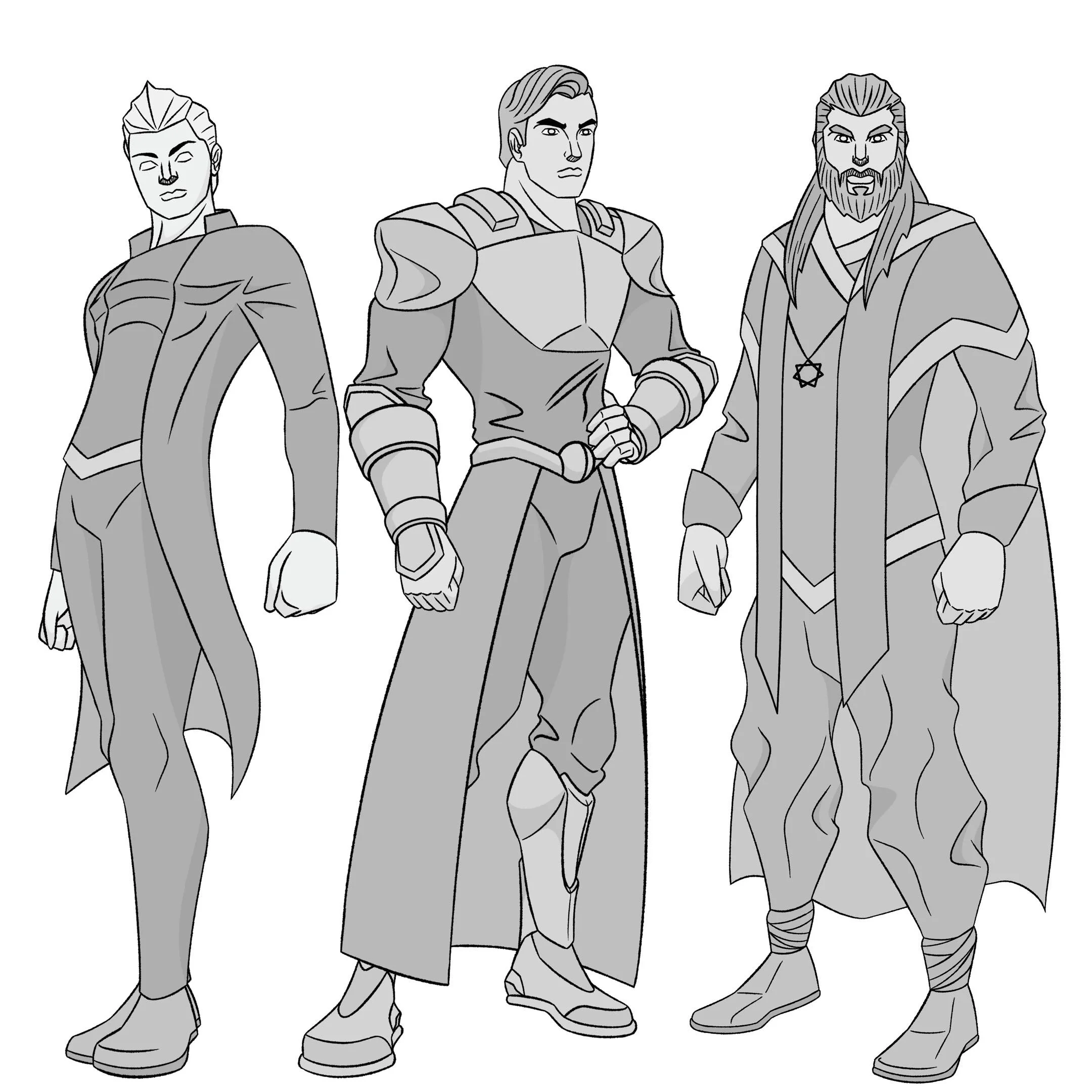 Hyperion, Hector, and Ardoris.