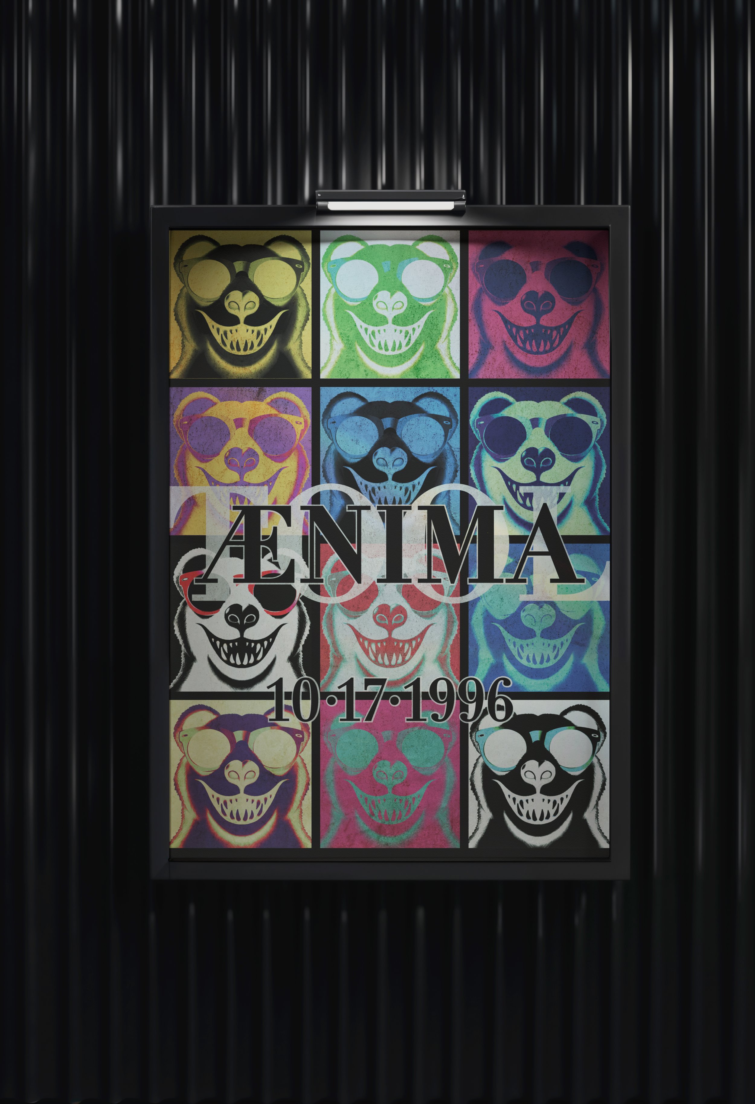 A mockup of a poster advertising the  album's release.
