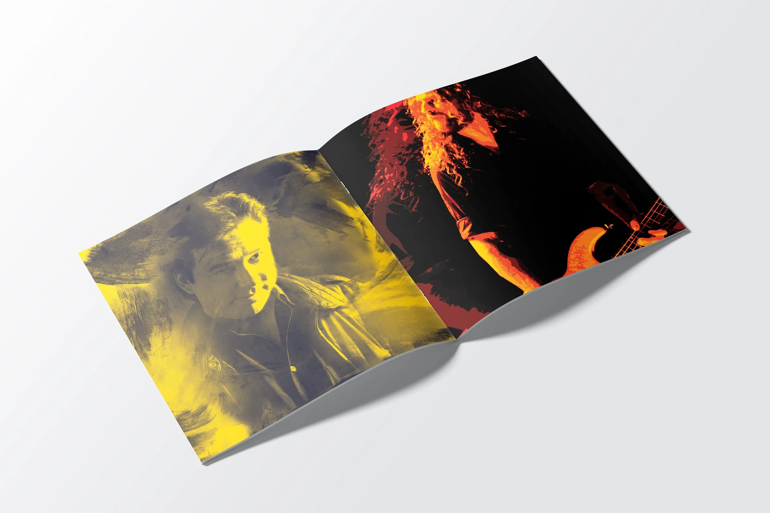 A mockup of the third page of the little booklet that comes with a CD jewel case.
