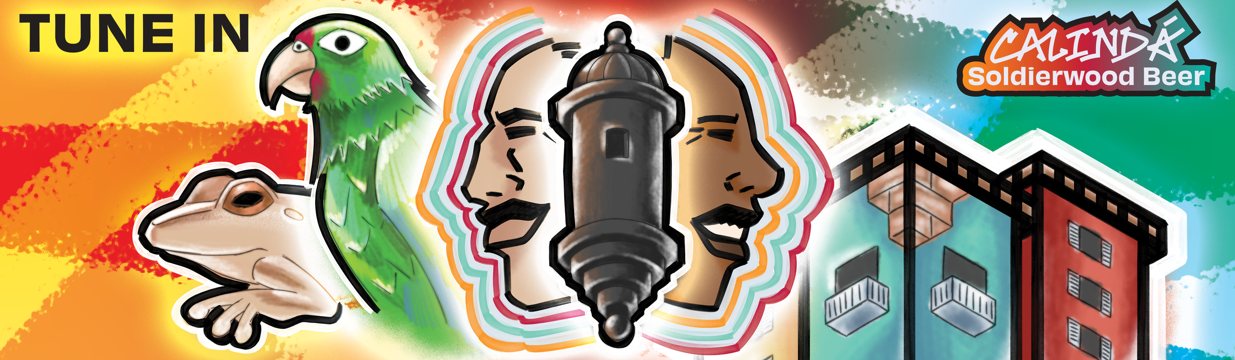 A flat of the mural design.