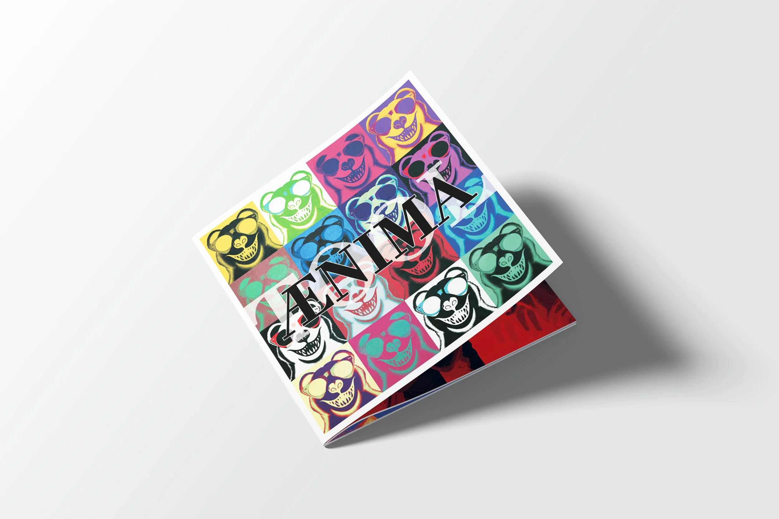 A mockup of the front of the little booklet that comes with a CD jewel case.