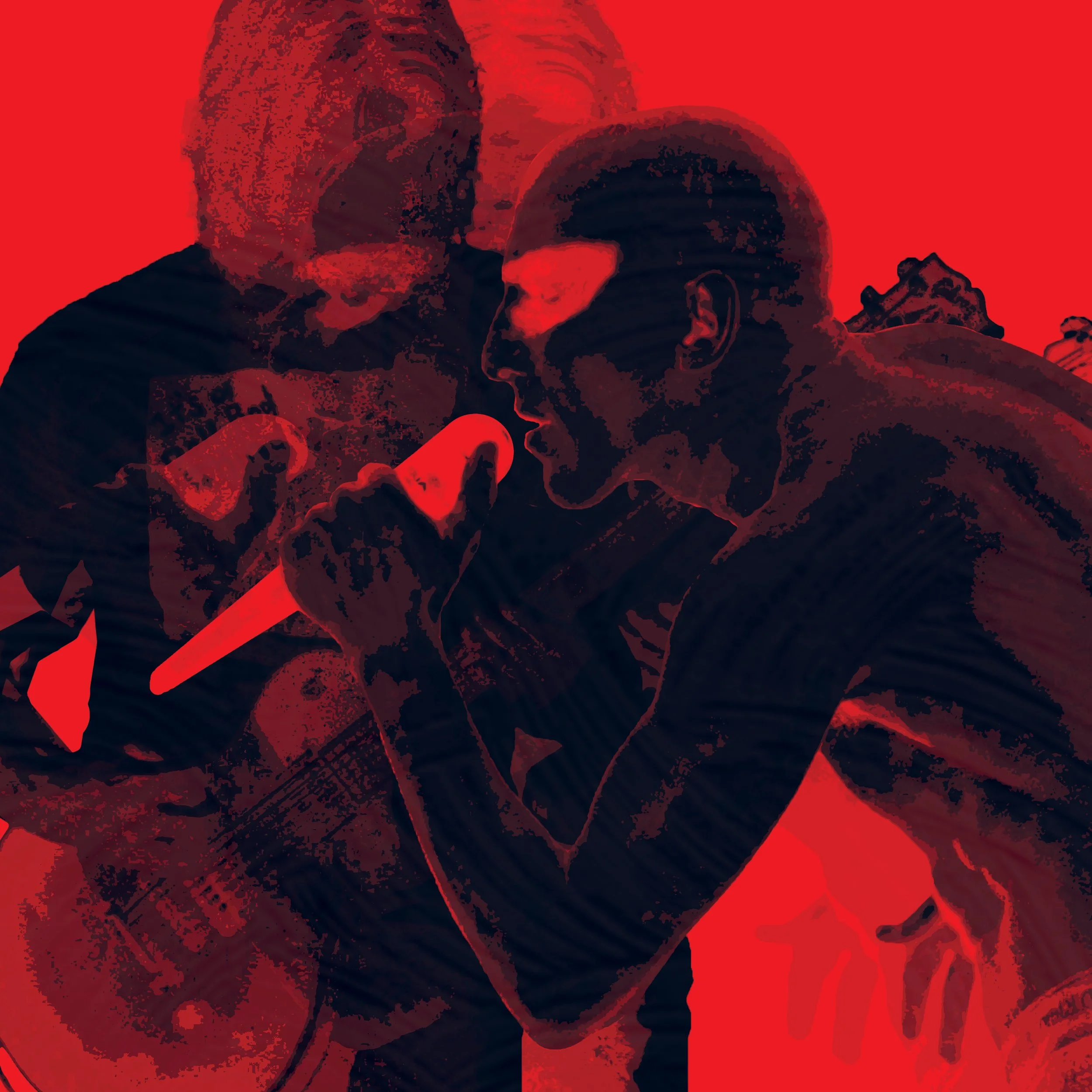 A flat depicting Adam Jones and Maynard James Keenan.