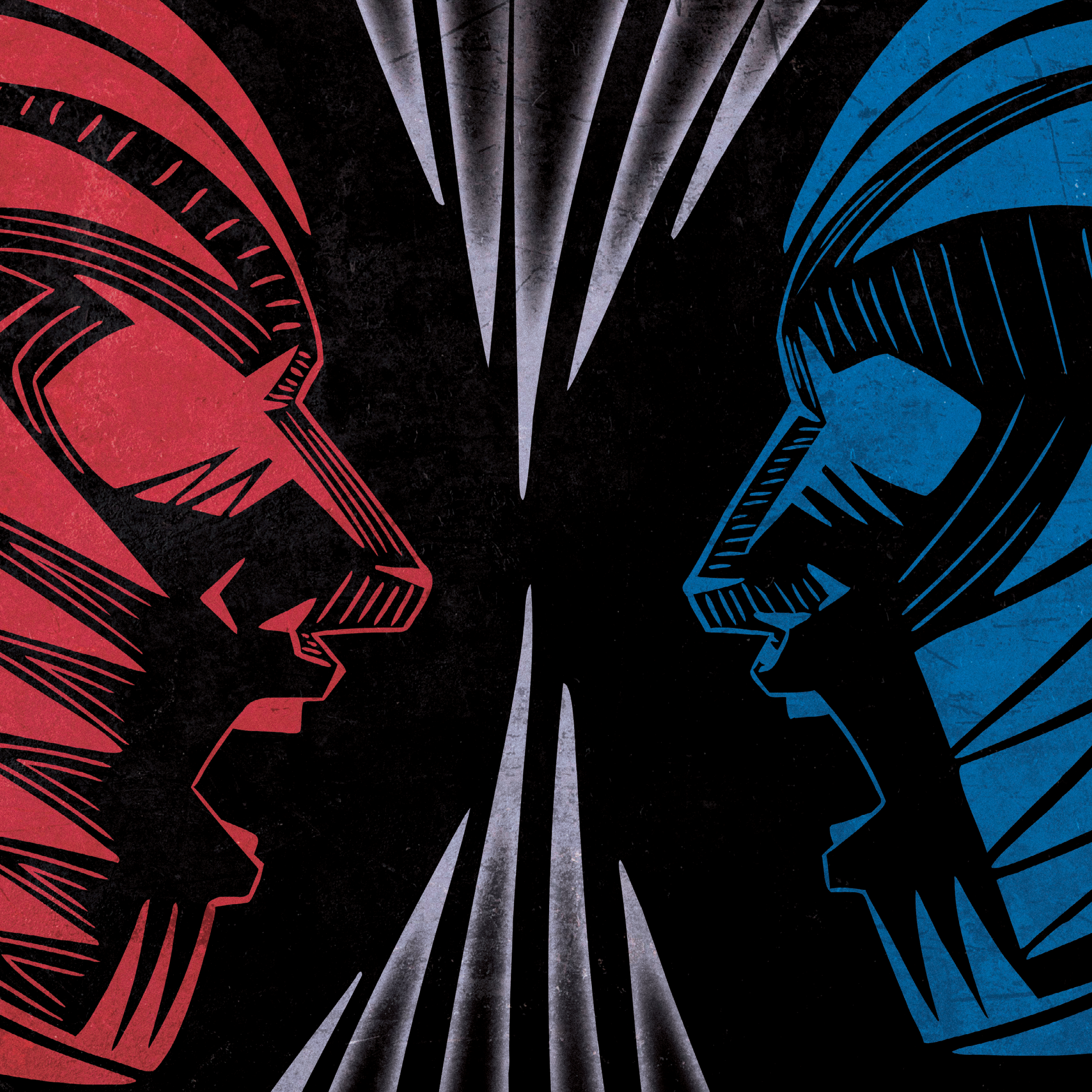 A flat of the front of the album's inside.