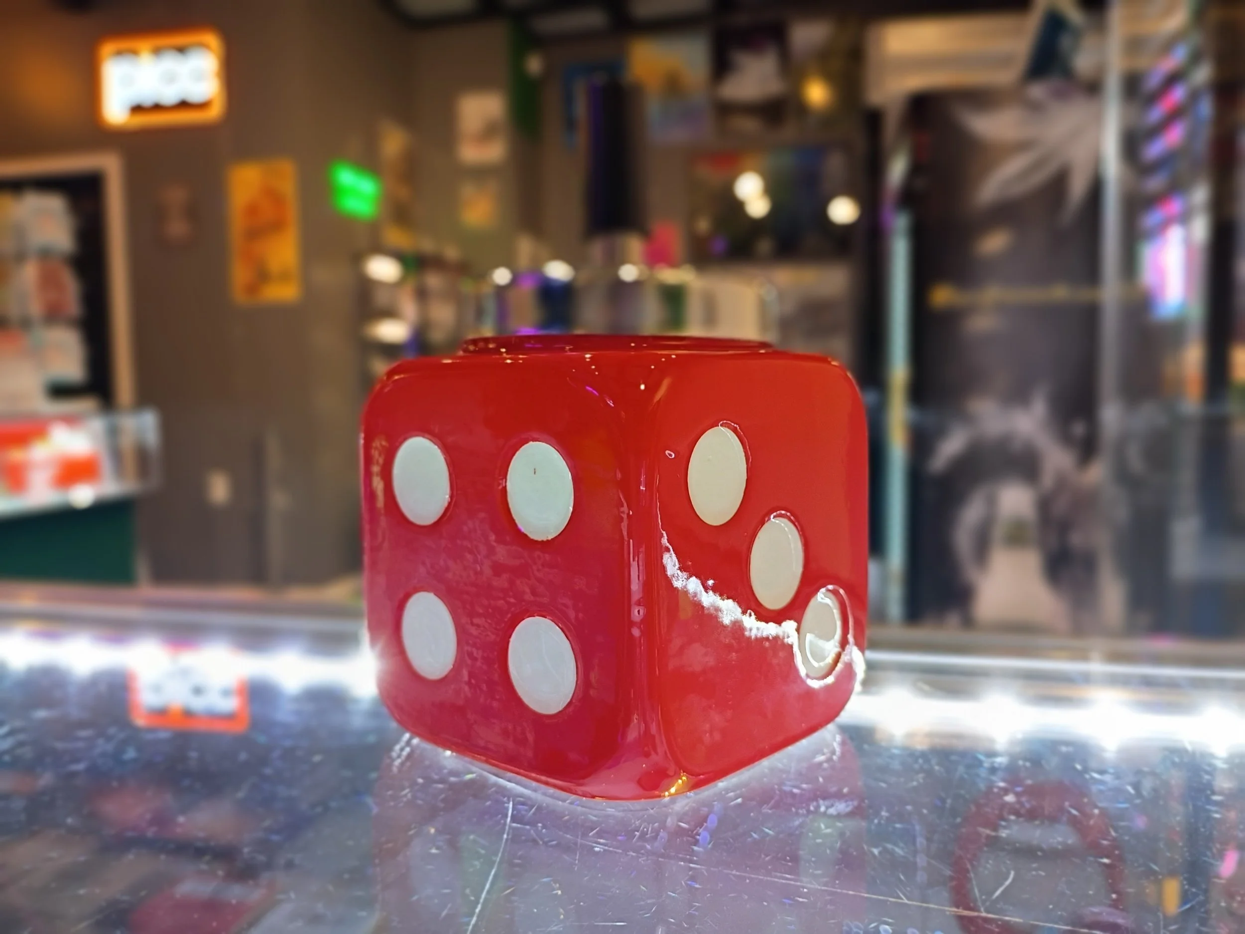 Large dice ashtray