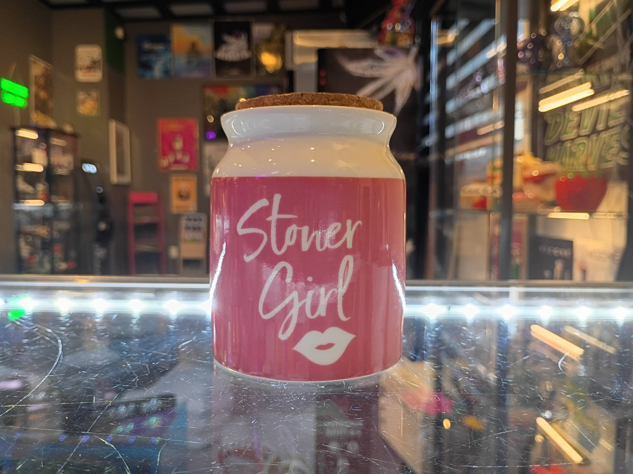 Stoner girl stash jar