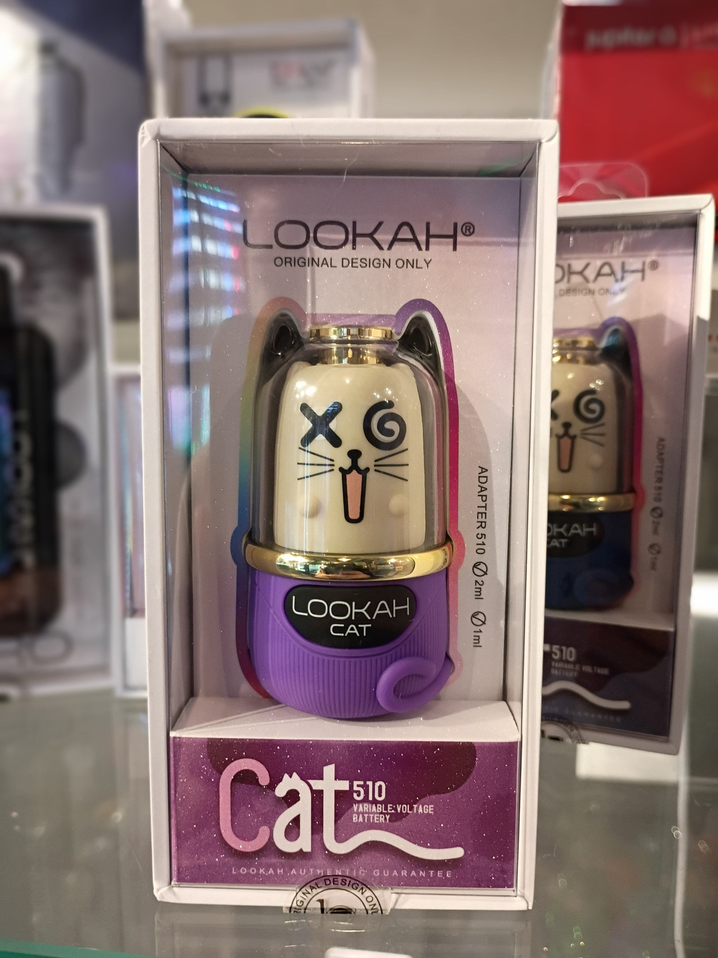 Lookah cat 510 battery, available in multiple colors