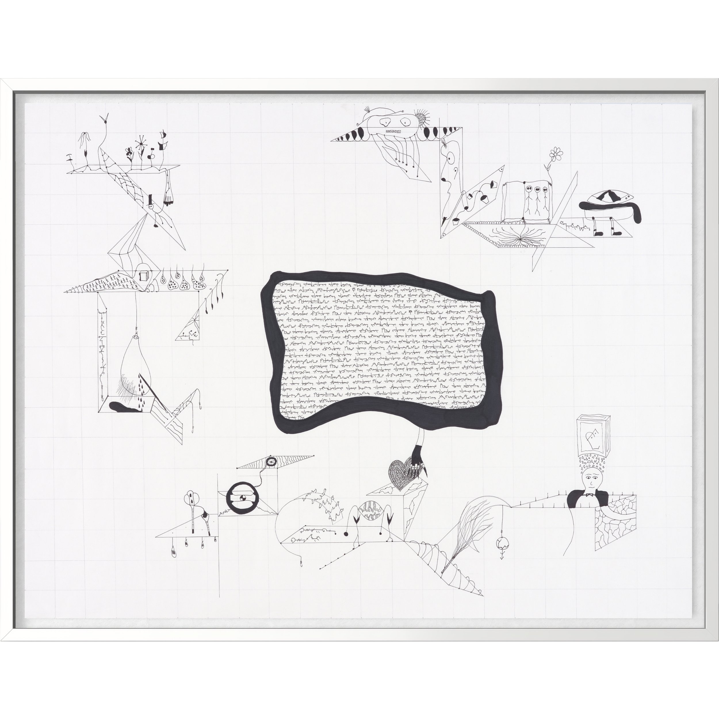 Der Heilige Strohsack, 2025, pigment ink, alcohol markers on Hahnemühle Paper 60 x 40 cm , From the series "Pure Souls"