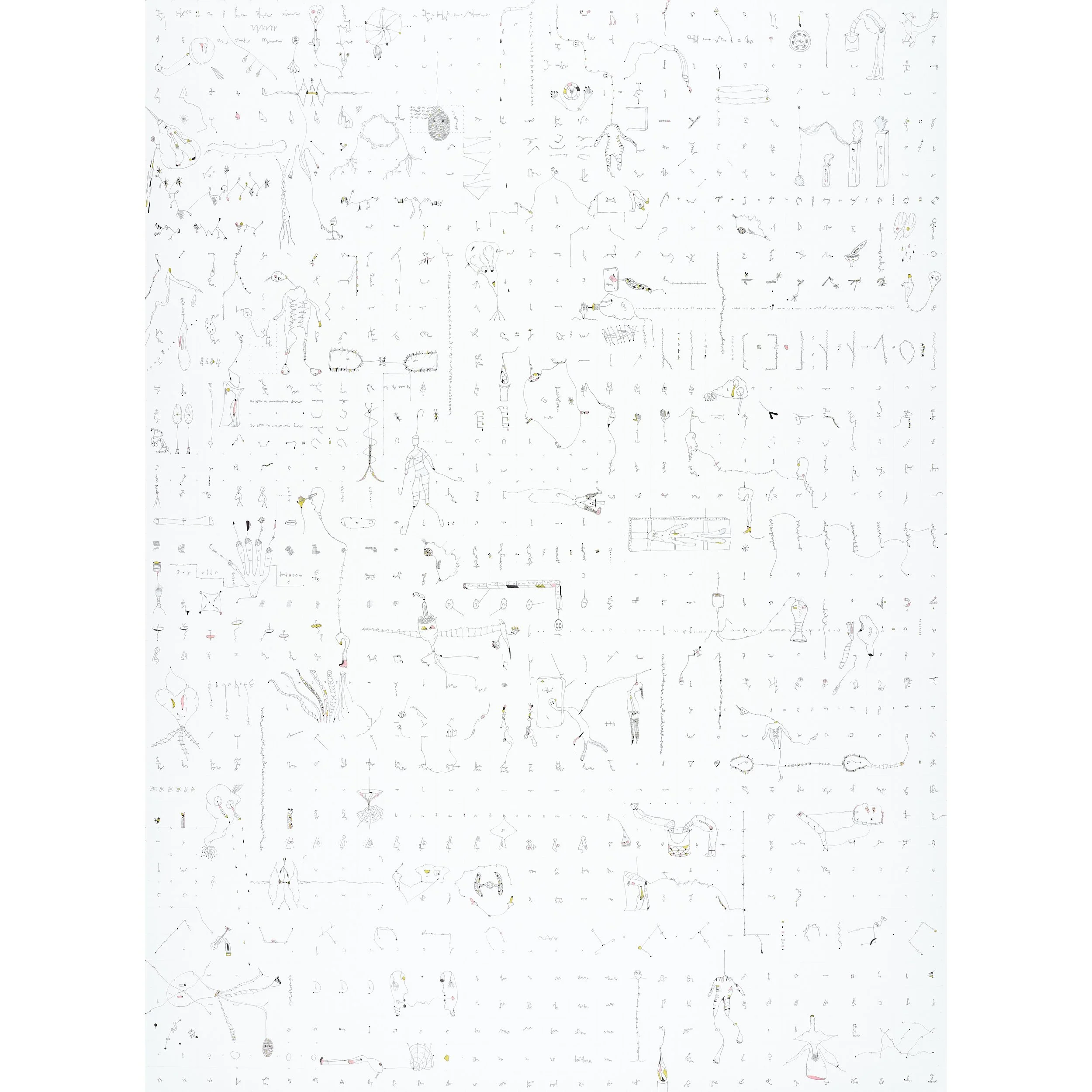 Grrr, 2026,  pigment ink, alcohol markers and colored pencil on Hahnemühle paper, 150 cm x 210 cm