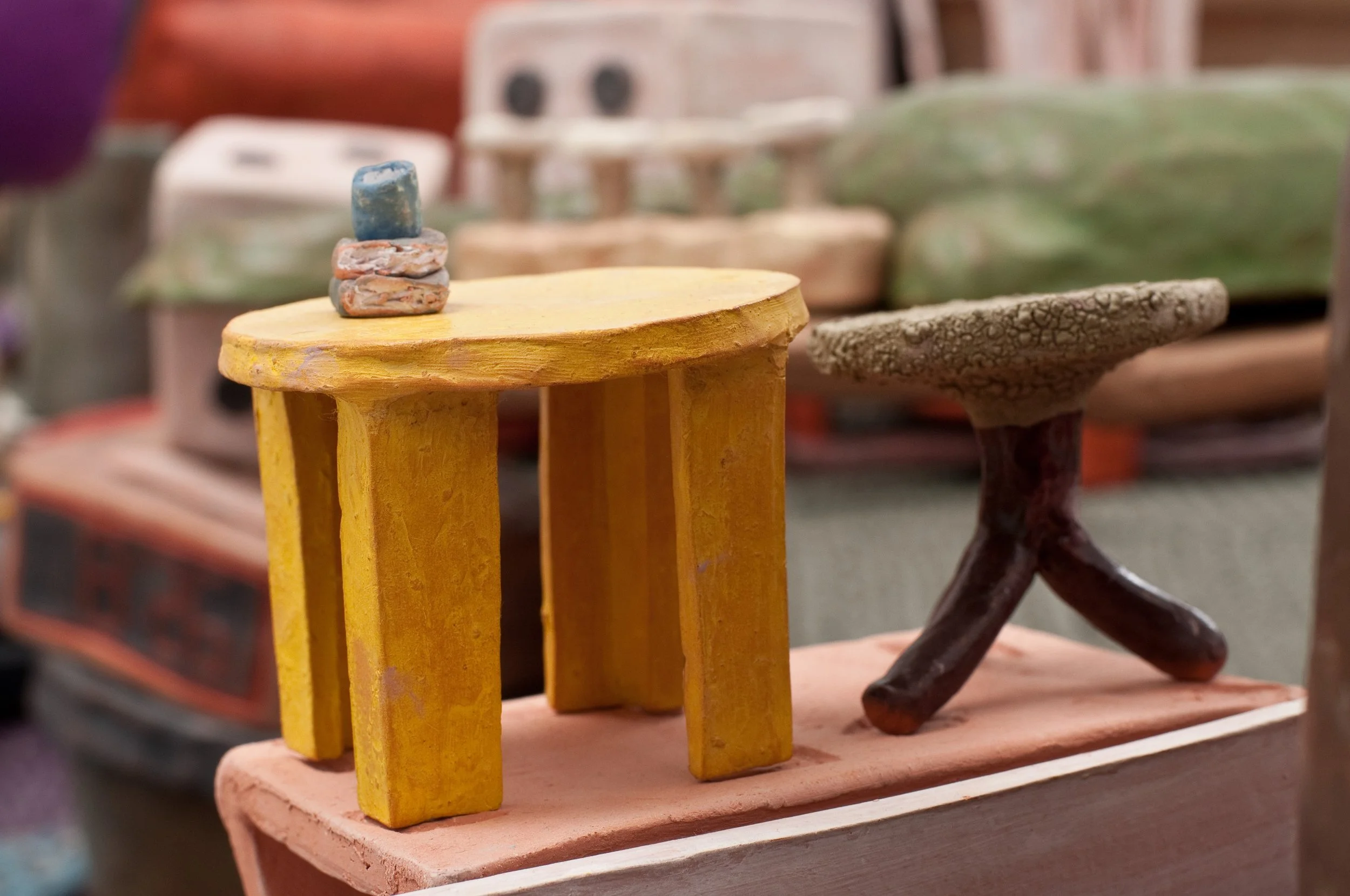 Tiny Tables Close Up

Low Fire Clay
