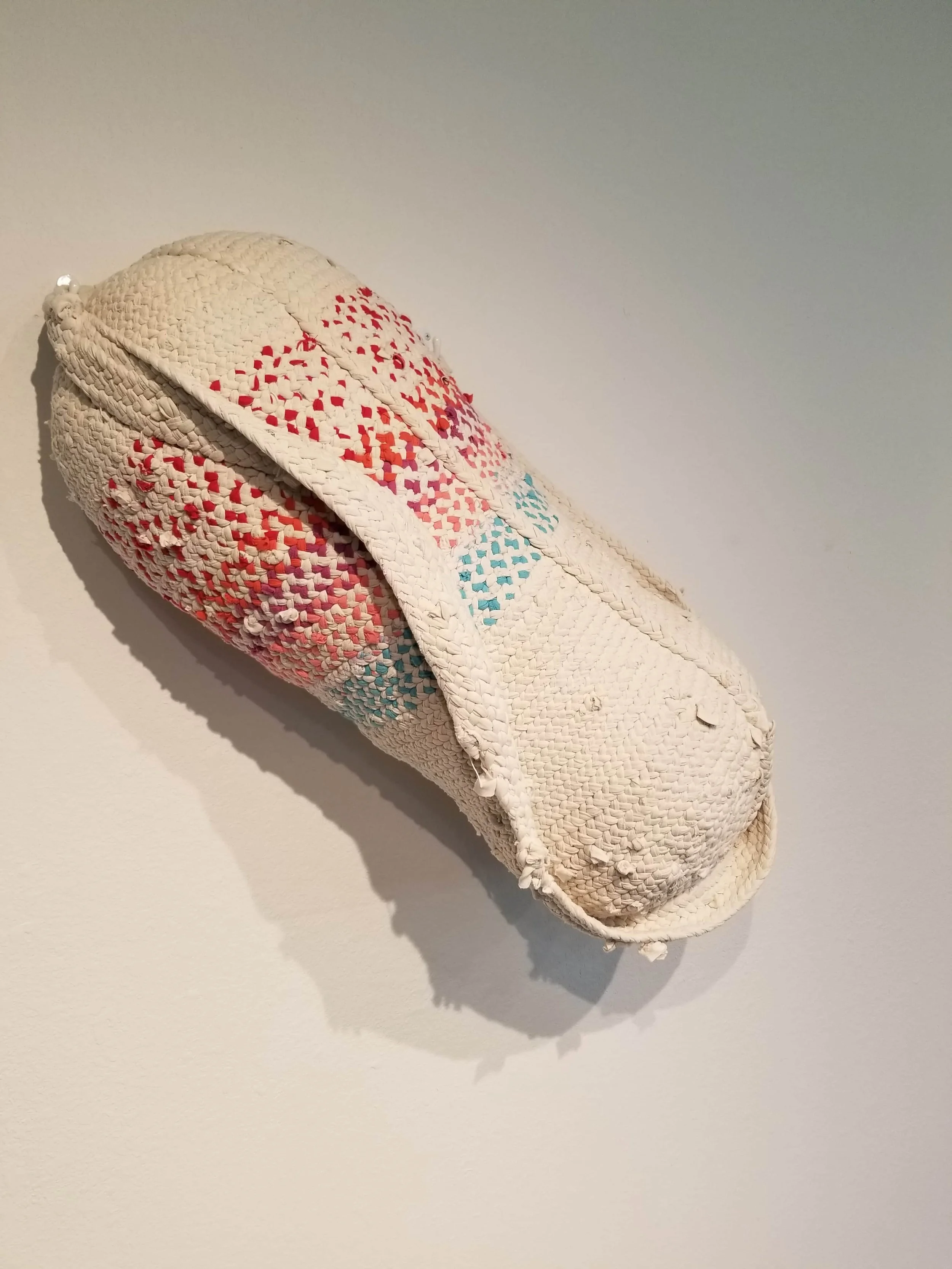 Early Motherhood Cocoon

29” x 14” x 12”

Lint, Thread, Braided Worn Out Clothes, Hooks, Screws

2012-2022