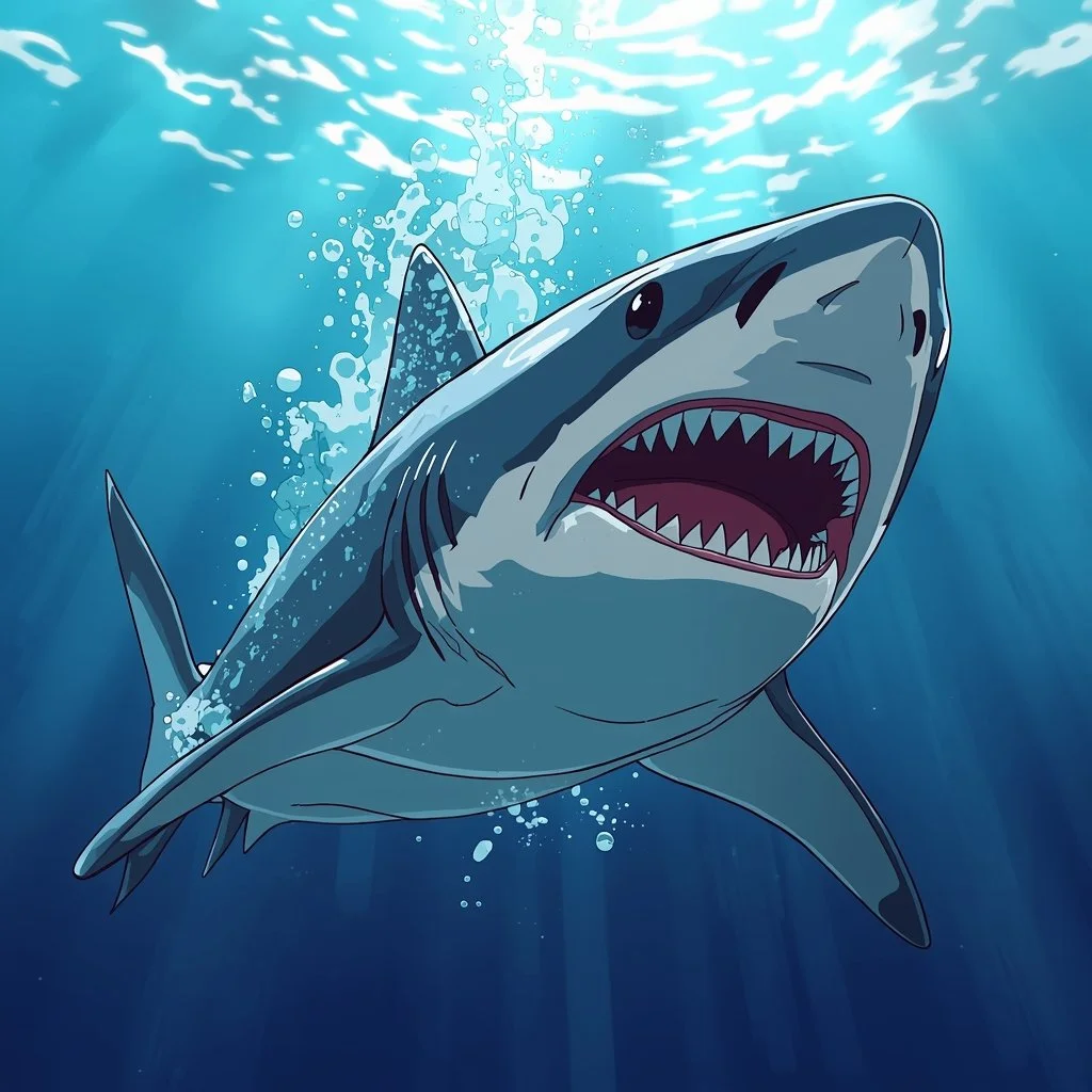 lucid-origin_make_me_an_album_cover_of_an_anime_shark_in_the_water-0.jpg