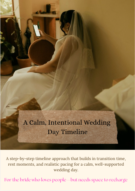 The Calm Wedding Day Timeline Guide