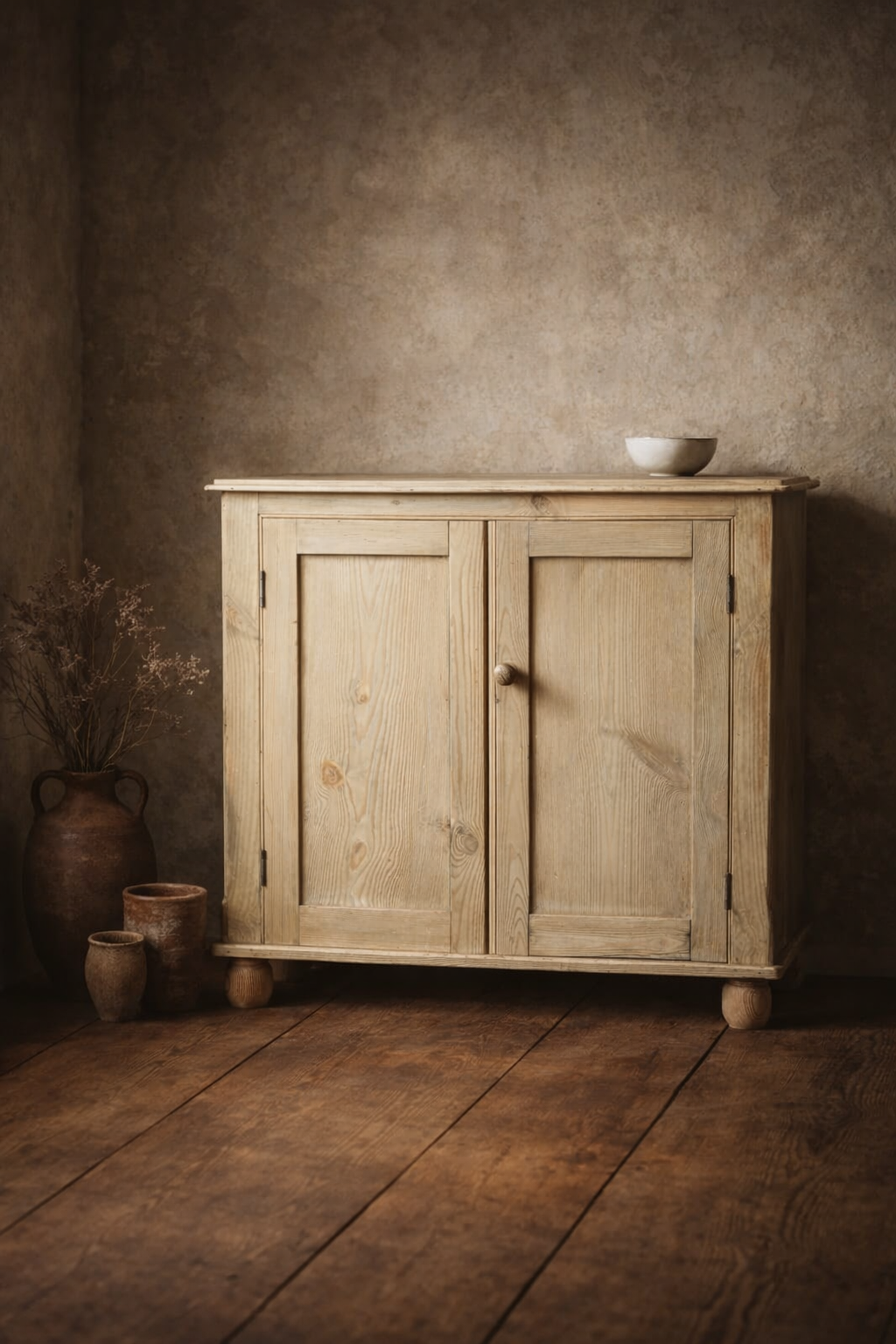 small victorian pine cupboard two doors.png