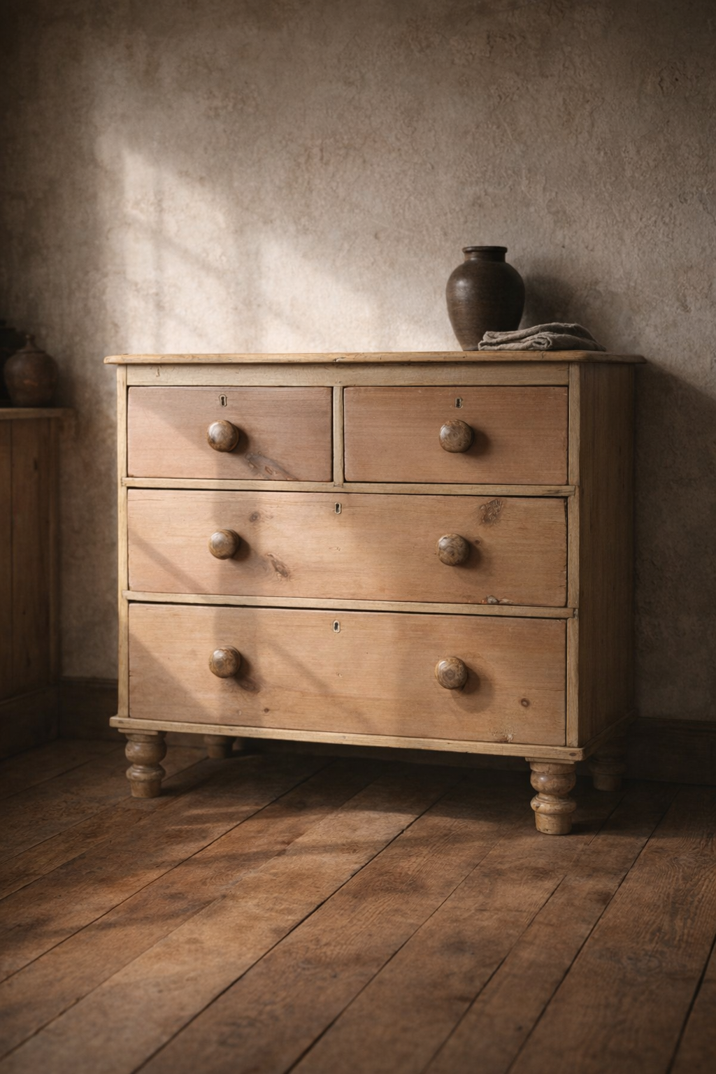 a two over two victorian pine chest of drawers.png