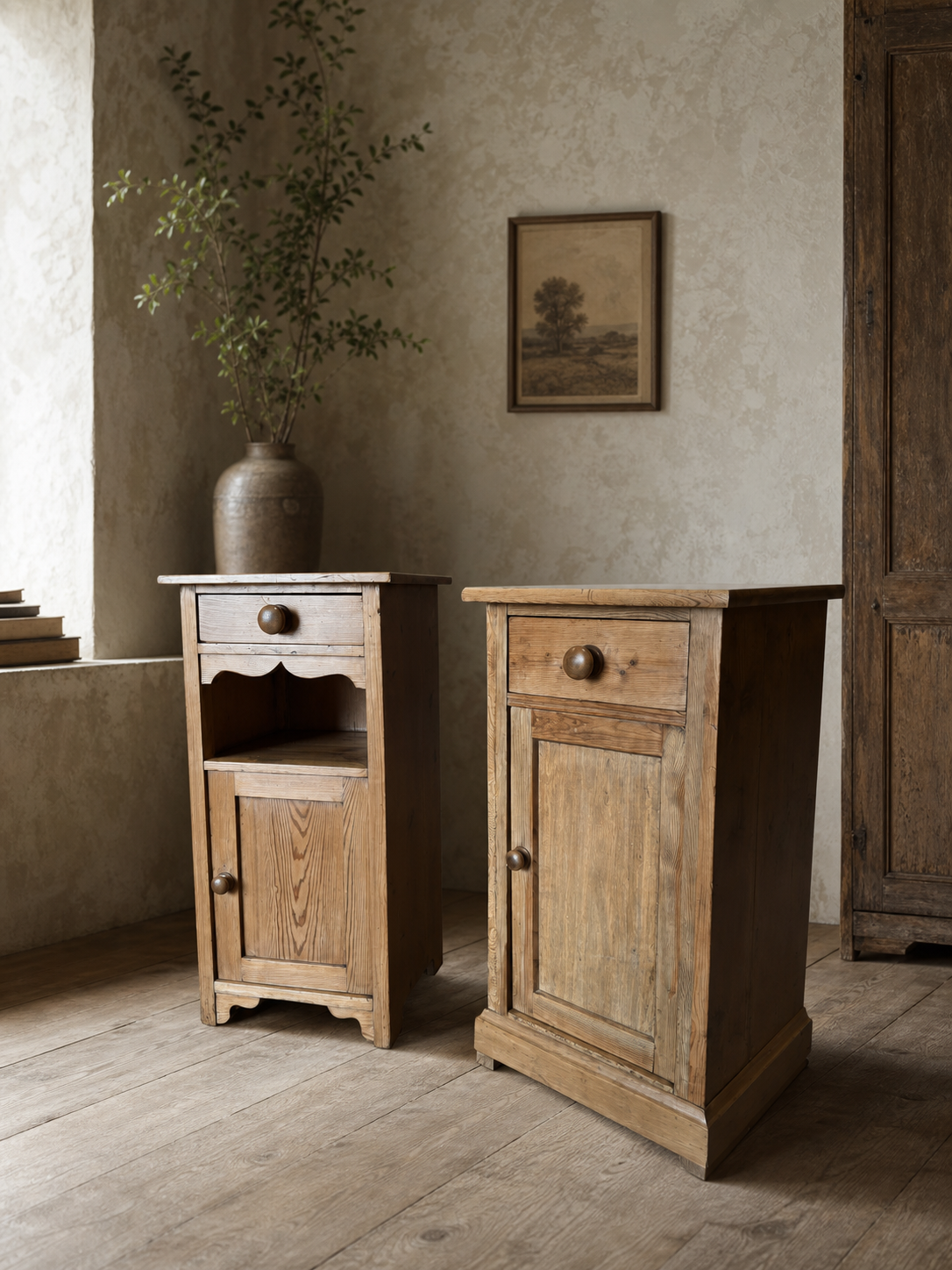 pair of antique pine bedside tables.png