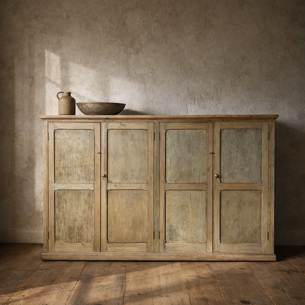 stripped victorian pine school cupboard from merseyside.webp