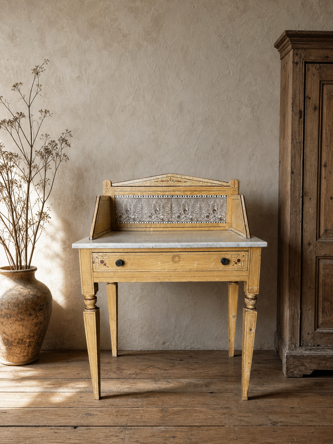 aesthetic movement painted pine washstand.png