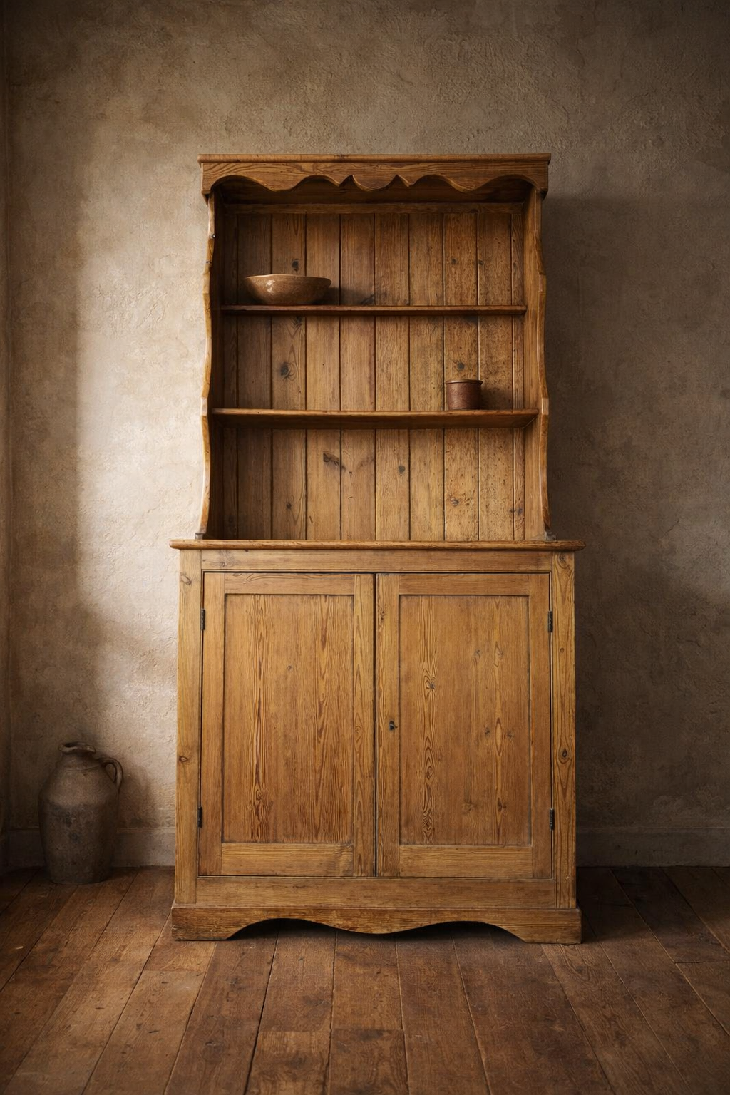 Antique Victorian Pine Dresser Kitchen Cupboard Farmhouse