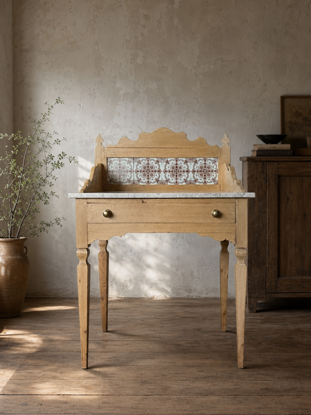 antique victorian pine washstand.png
