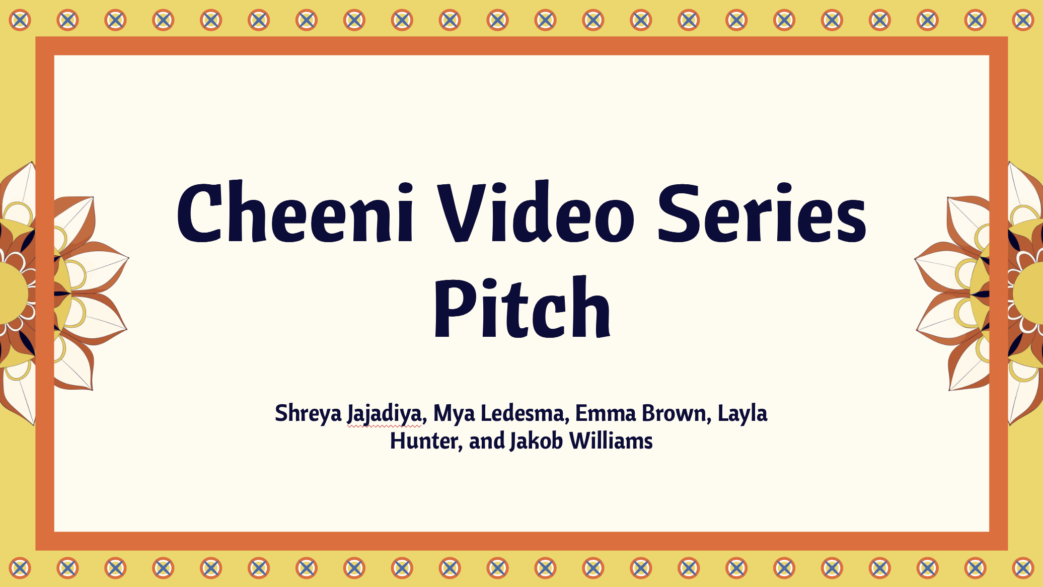 Cheeni Video Series Pitch