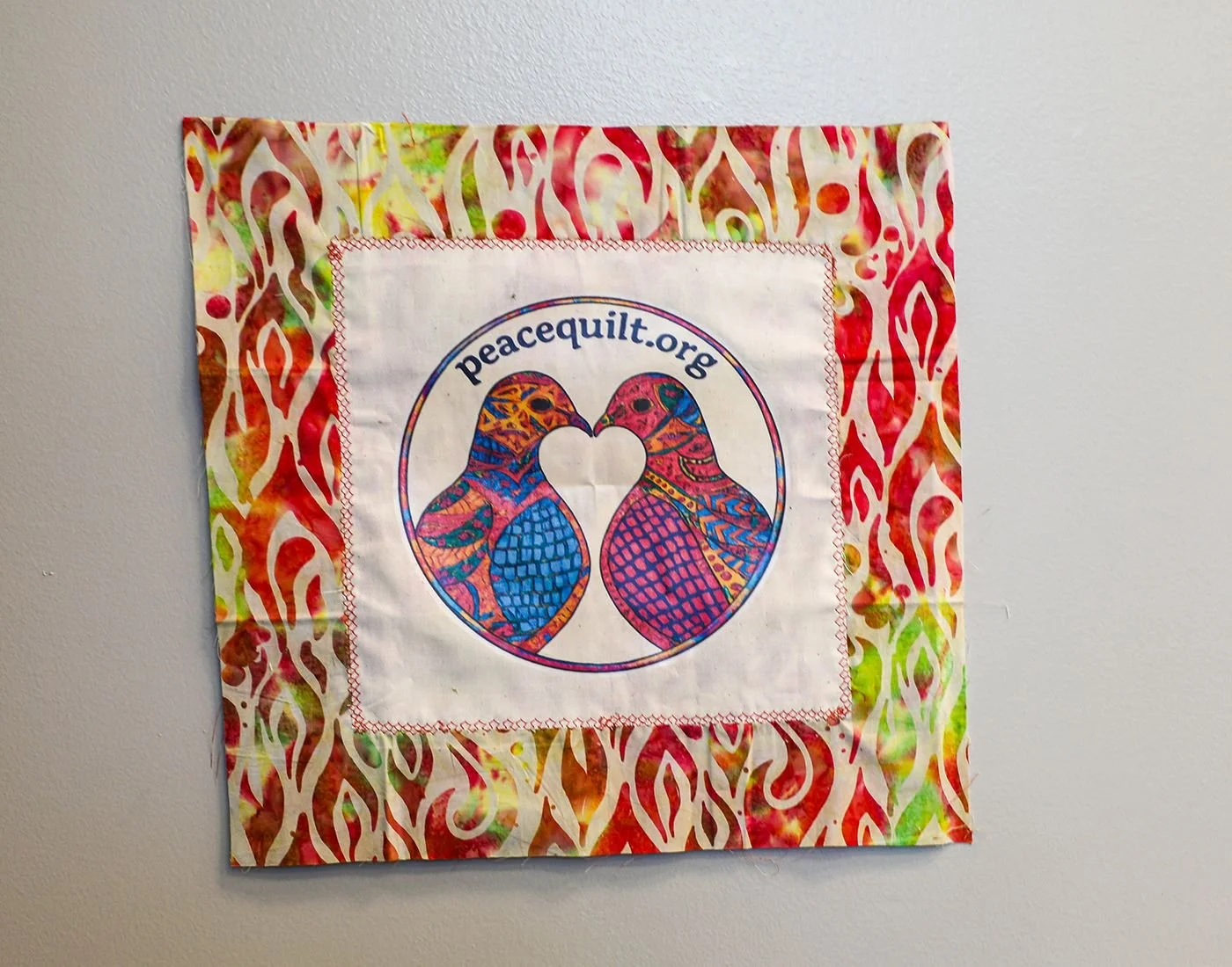 DOVE SISTERS
Born from a deep conversation with a childhood friend, the Dove Sisters doodle became the heart of the Peacequilt.org logo. It stands as a colorful, creative reminder of a youth filled with hope, courage, love and peace. I am honored tha
