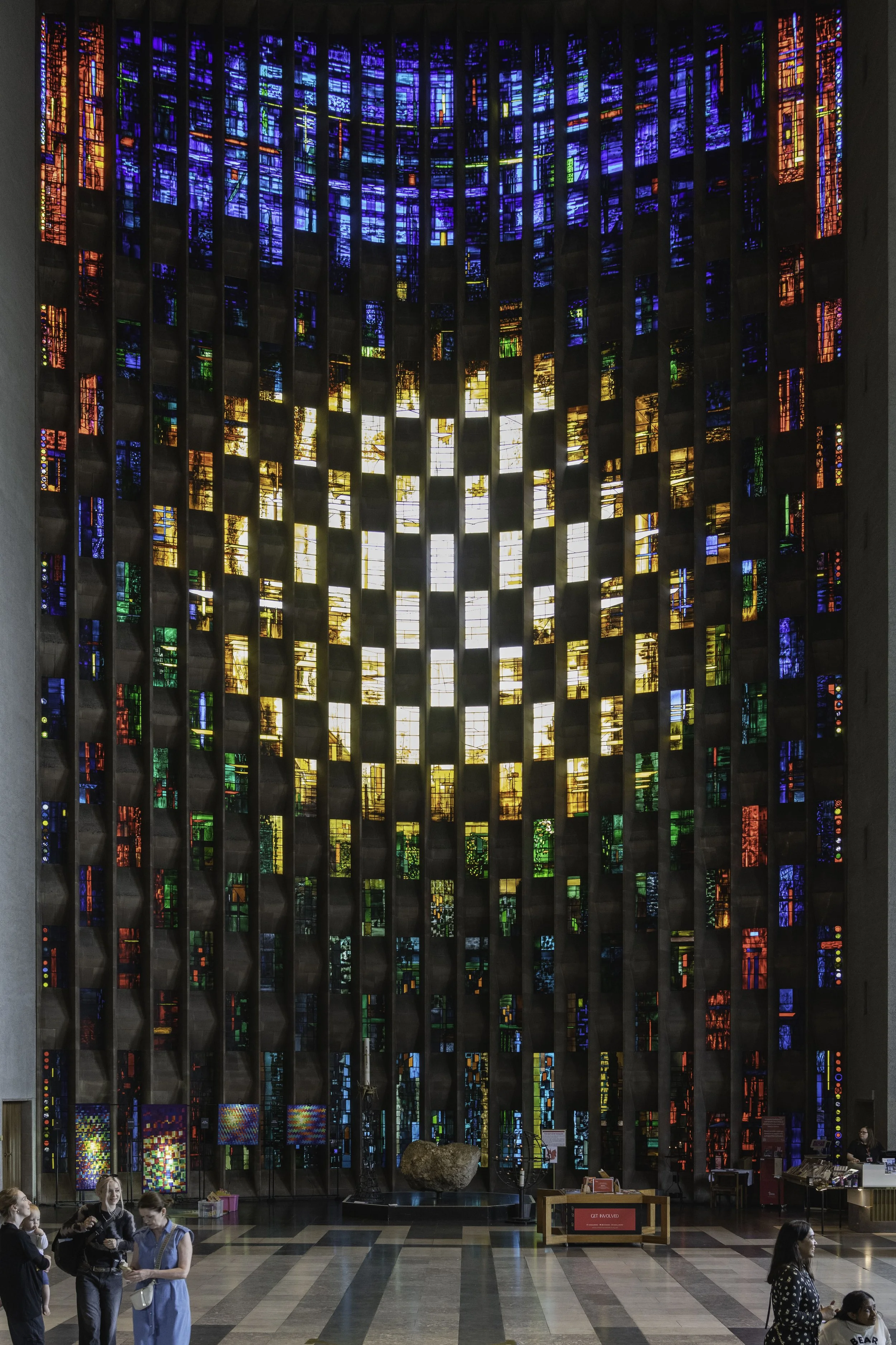 Baptistry Window at Coventry Cathedral by John Piper, 1959-62