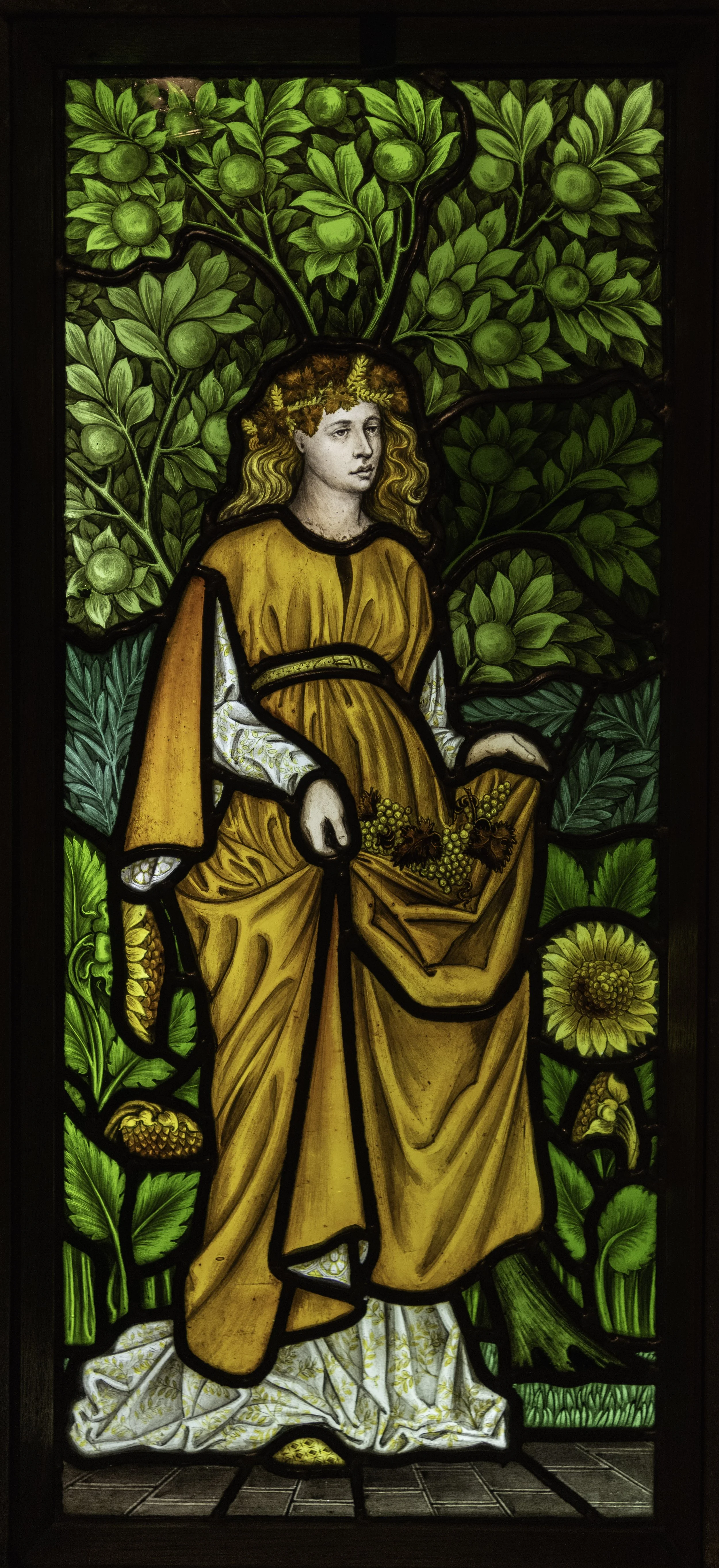 Stained glass by William Morris at Cragside