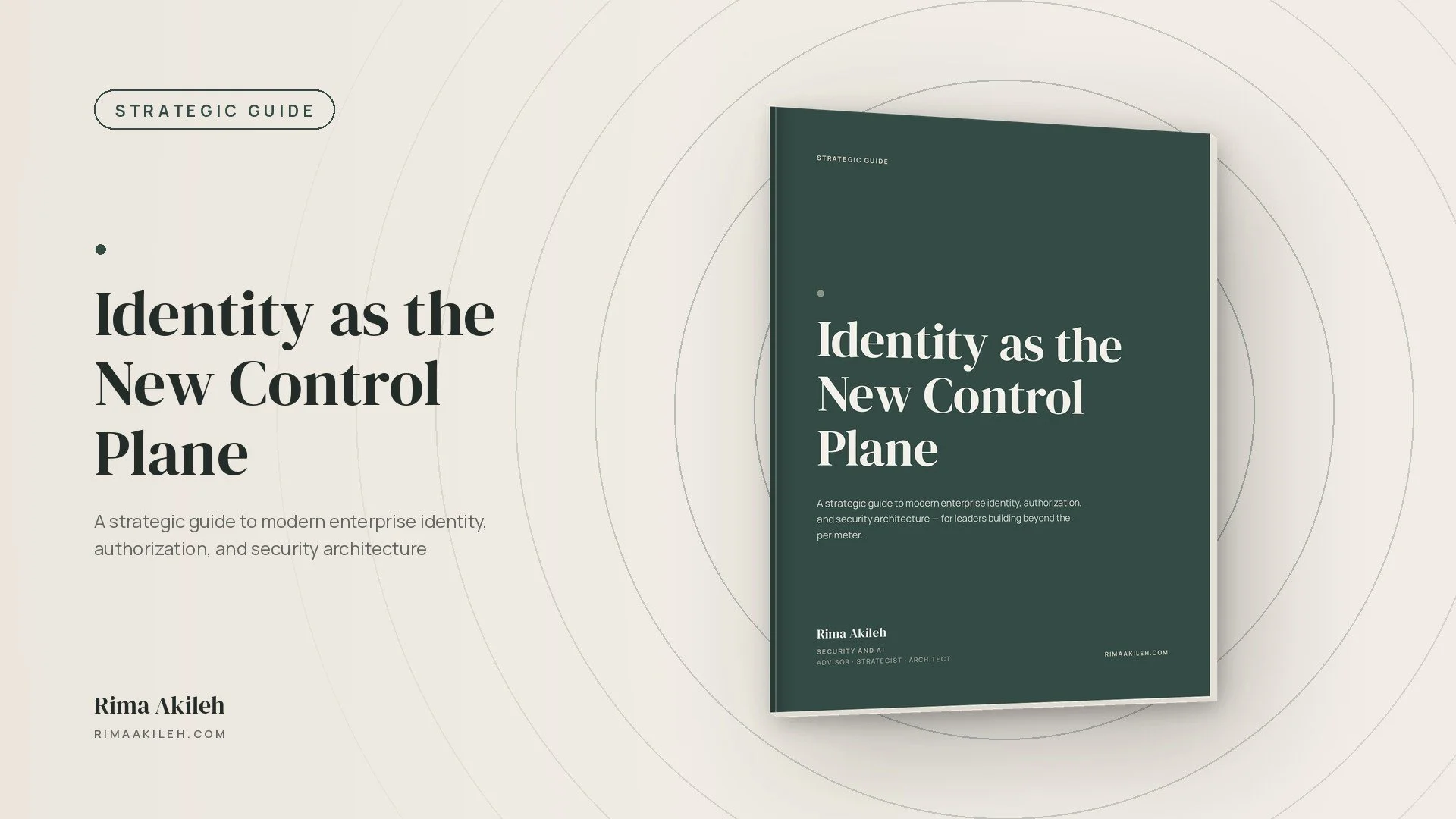 Identity as the New Control Plane