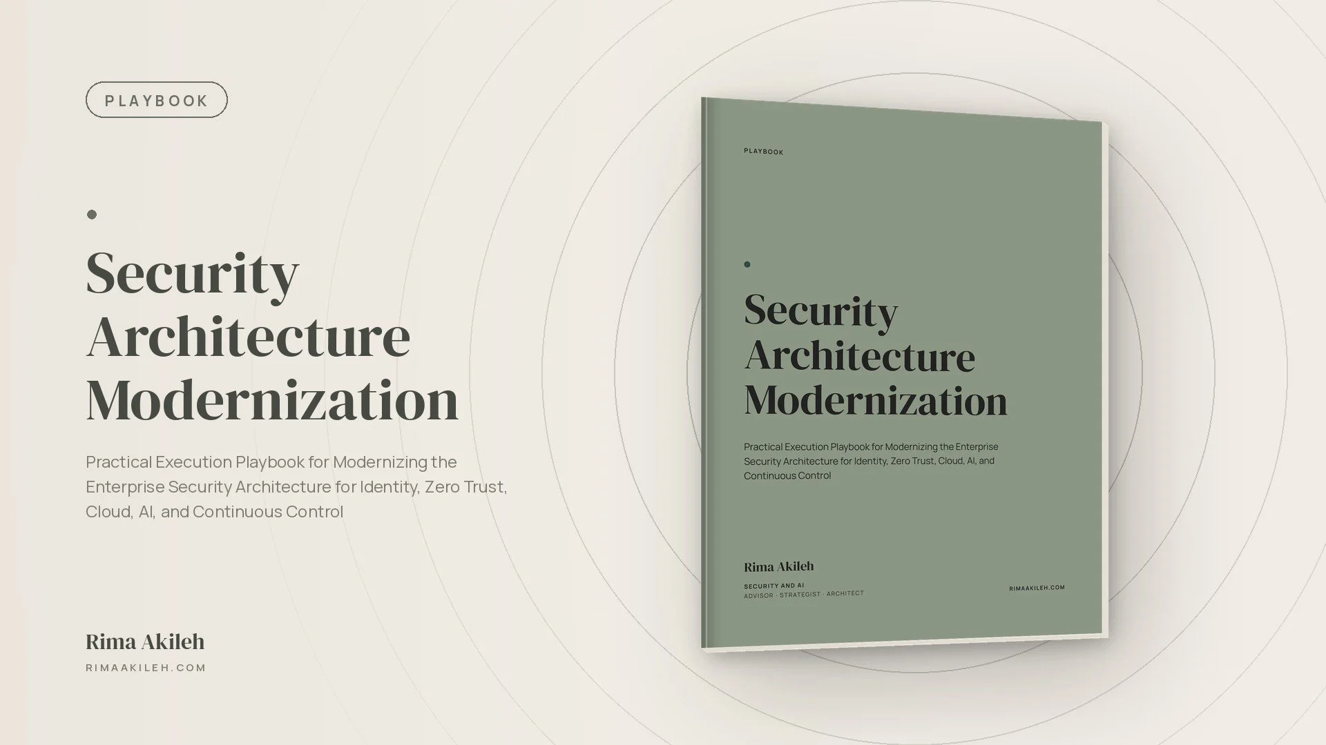 Security Architecture Modernization