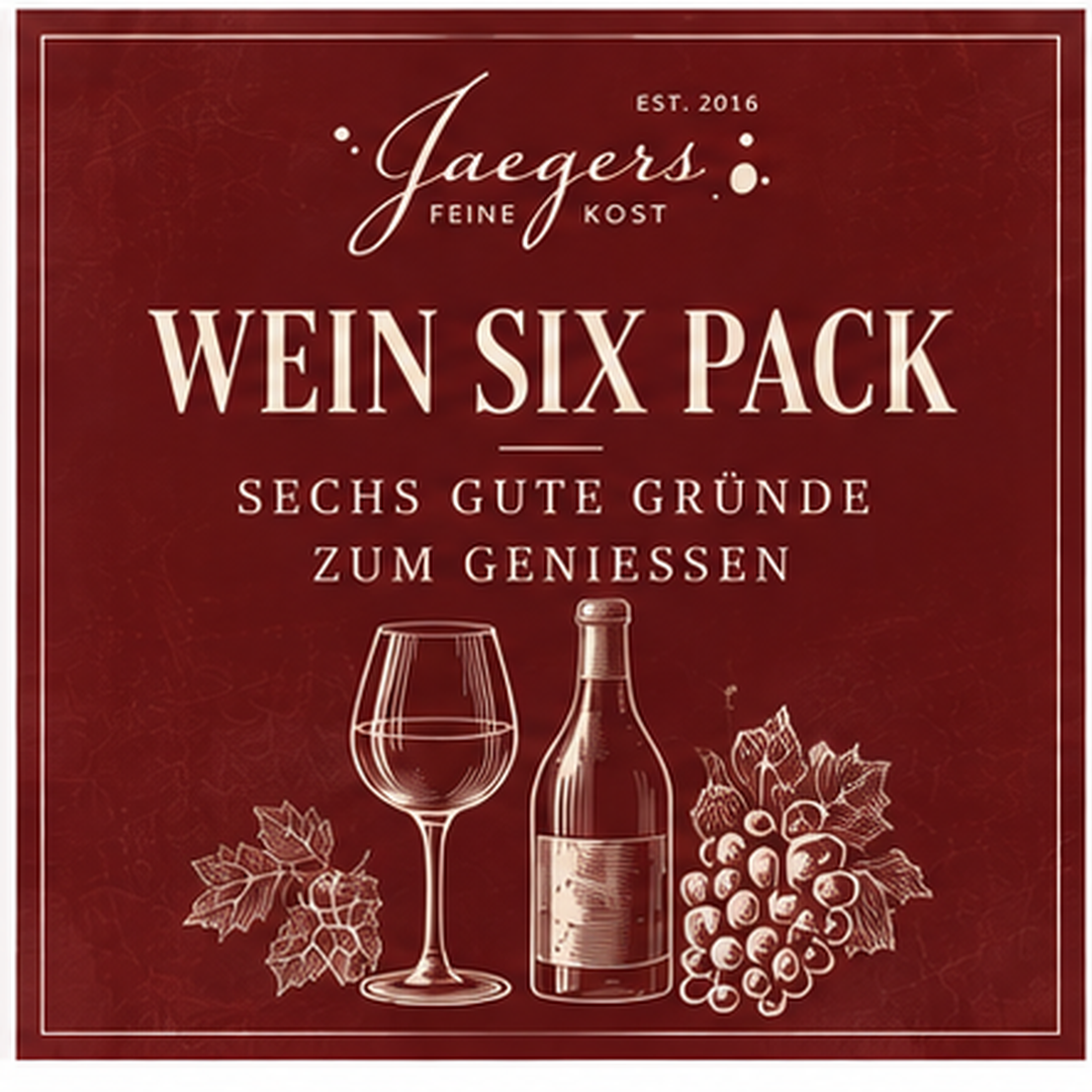 JAEGERS WEIN SIX PACK | SECHS GUTE GRÜNDE ZUM GENIESSEN