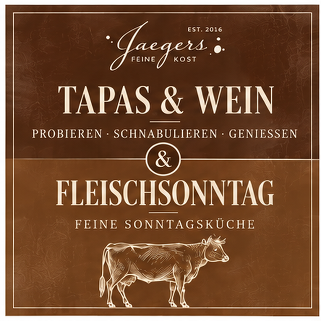 FLEISCHSONNTAG & TAPAS & WEIN | DOPPELT GENIESSEN!