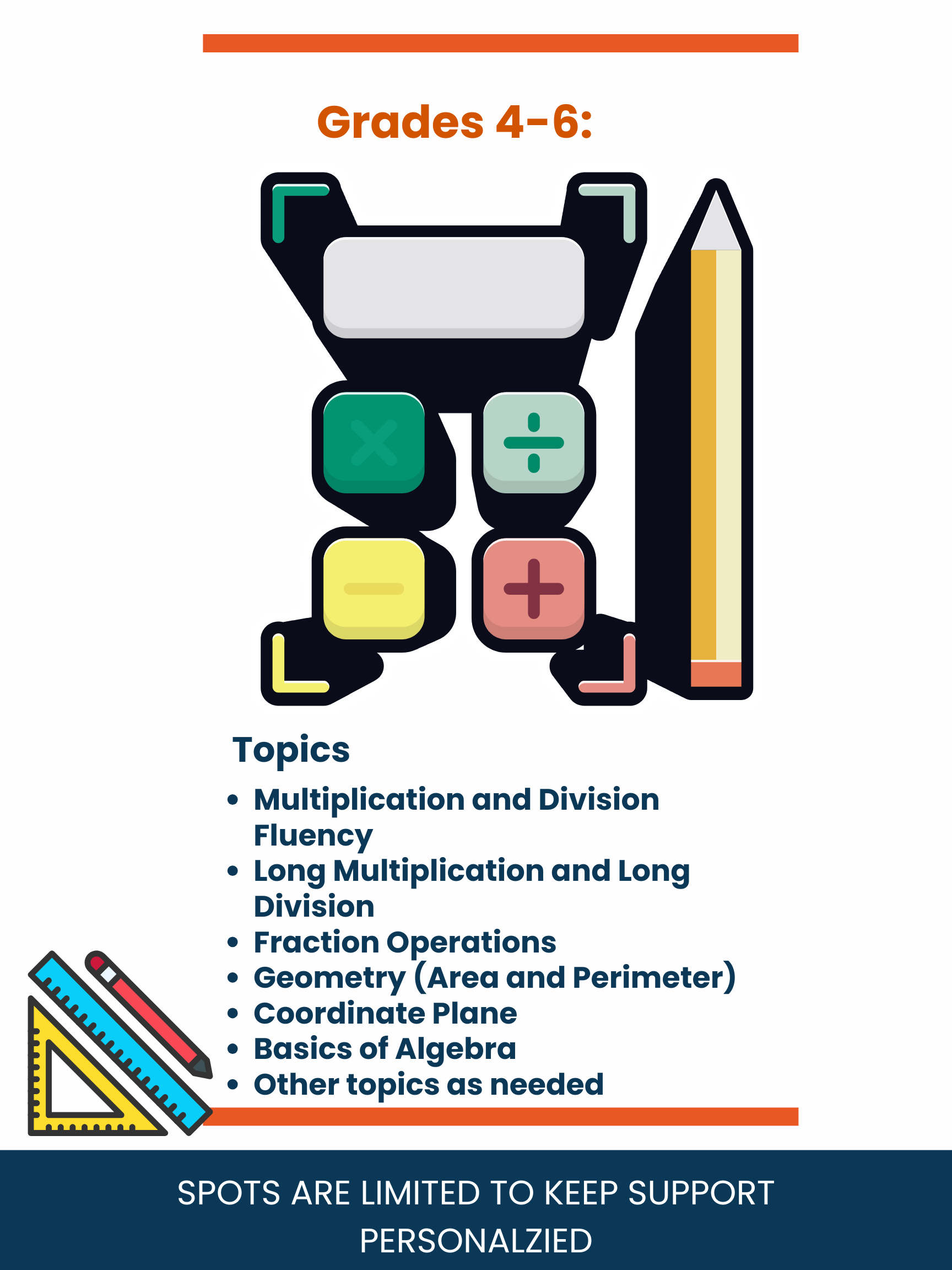 Option A: 1:1 Virtual Tutoring (Grades 4-6)