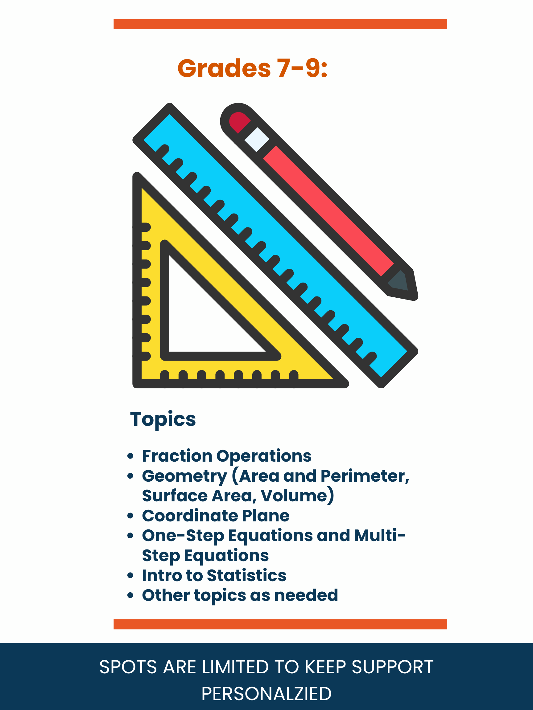 Option B: Virtual Tutoring (Grades 7-9)