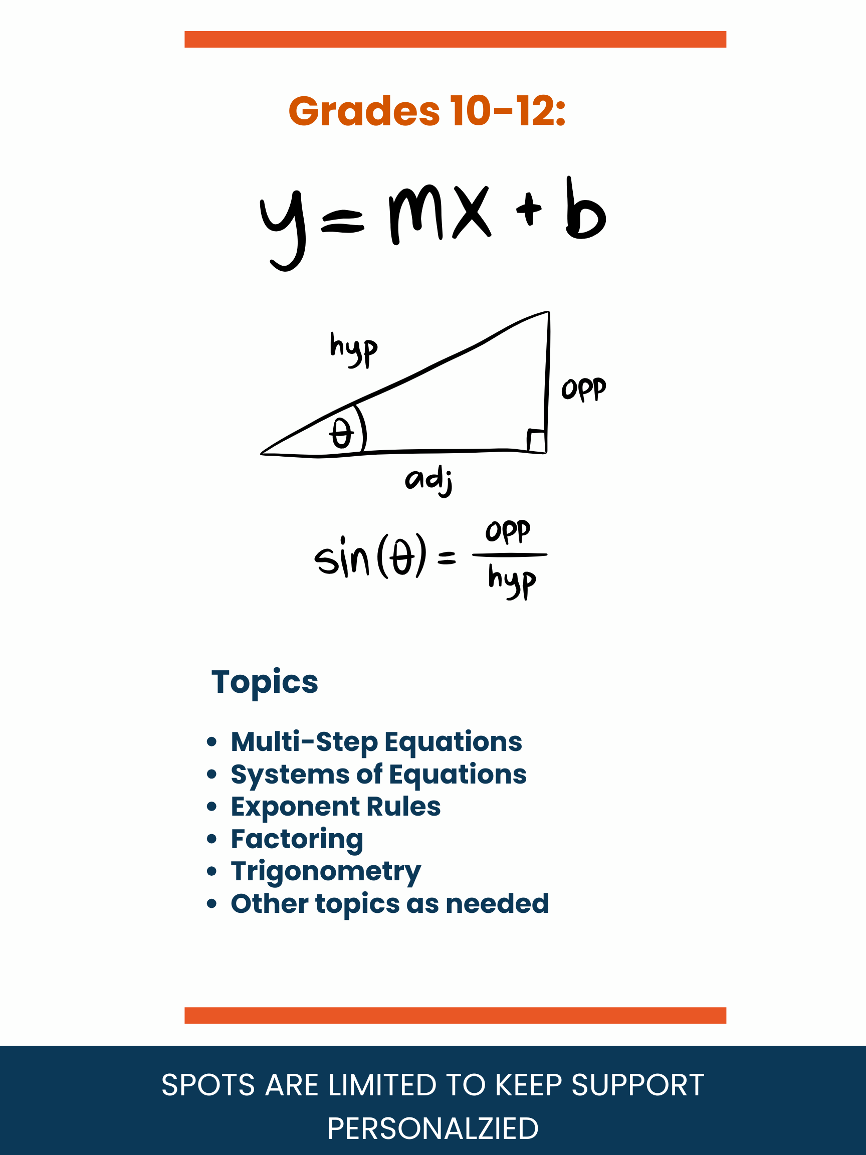 Option C: Virtual Tutoring (Grades 10-12)