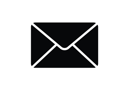 Outline of an envelope or letter.