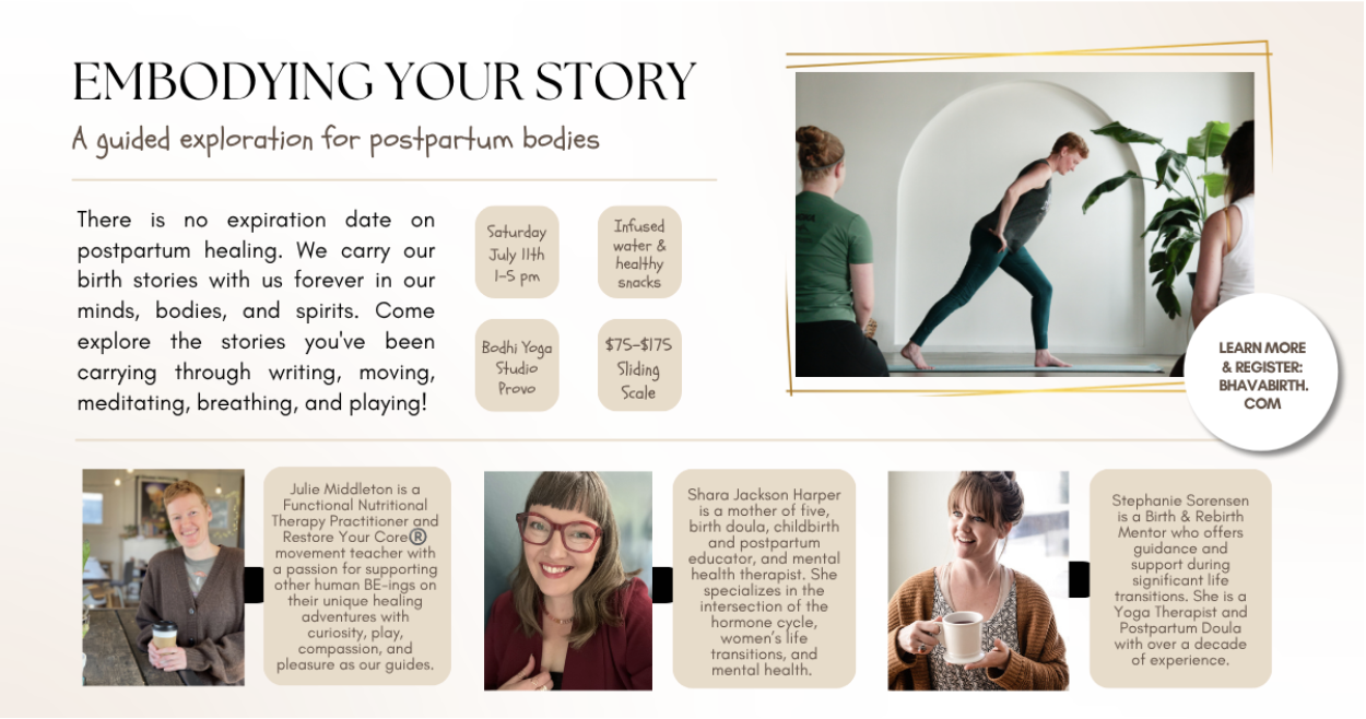Embodying Your Story: A guided exploration for postpartum bodies